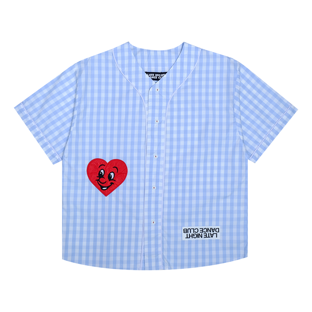 LATE NIGHT DANCE CLUB BIG KIDS BASEBALL SHIRT BLUE