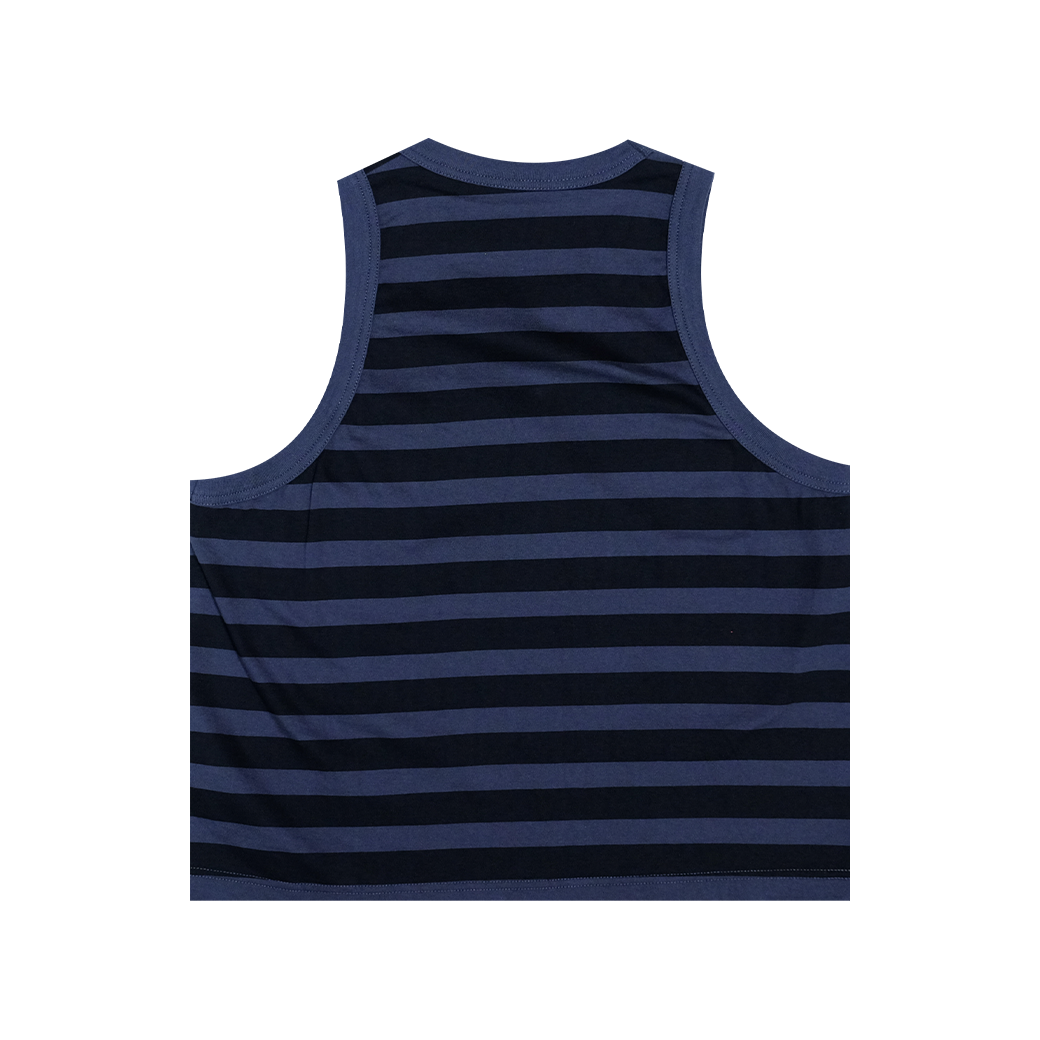 LATE NIGHT DANCE CLUB PLAY STRIPE TANK TOP GREY
