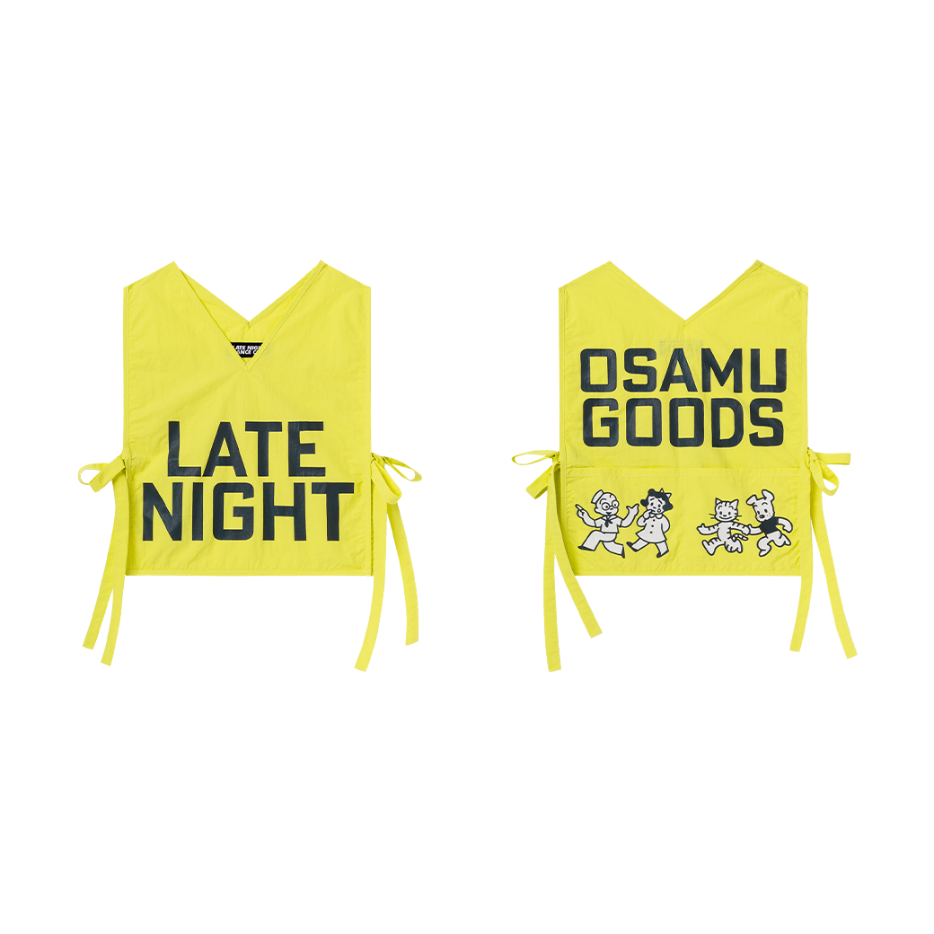 LATE NIGHT DANCE CLUB OSAMU GOODS VEST YELLOW