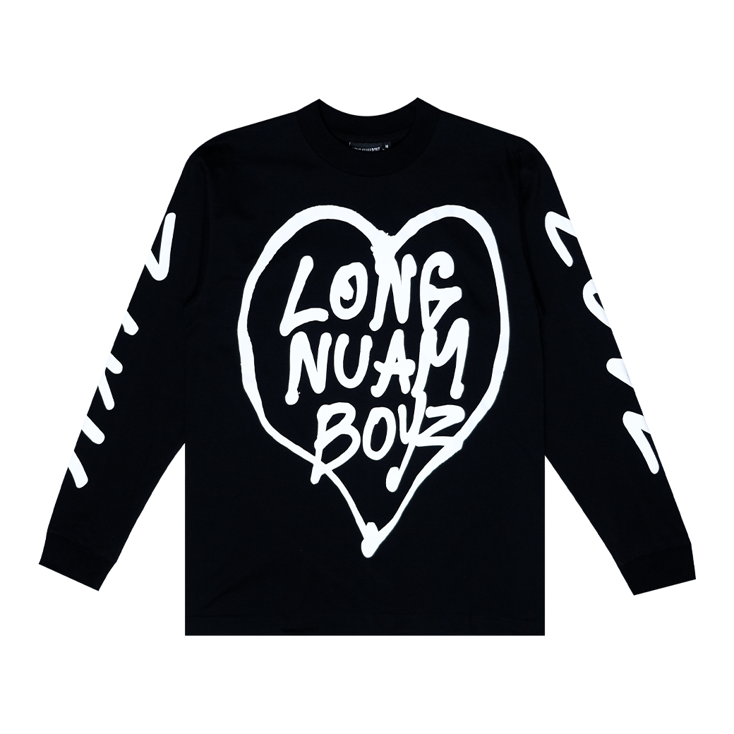 LONGNUAMBOYZ IDTY LONG SLEEVE T-SHIRT BLACK