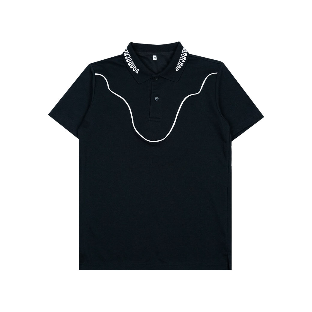 LONGNUAMBOYZ COWBOY POLO BLACK