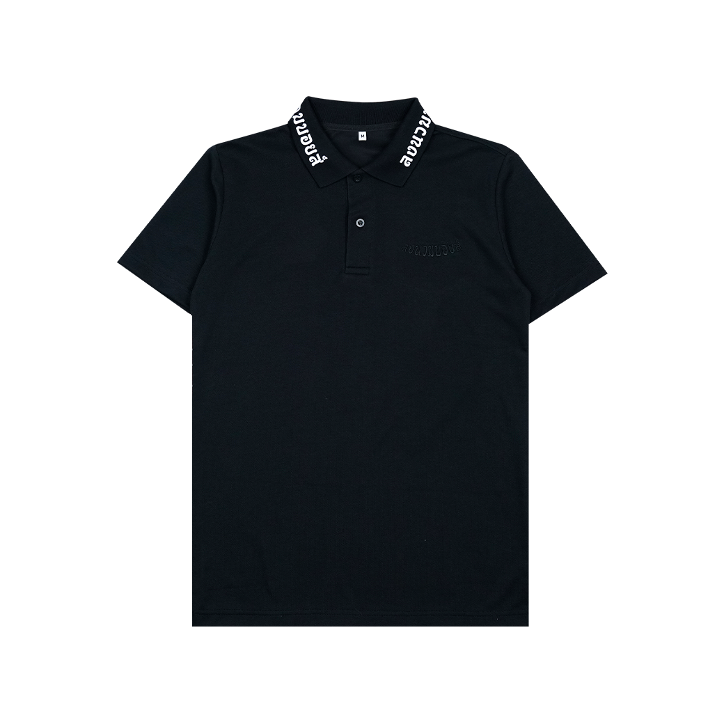 LONGNUAMBOYZ SIGNATURE POLO BLACK