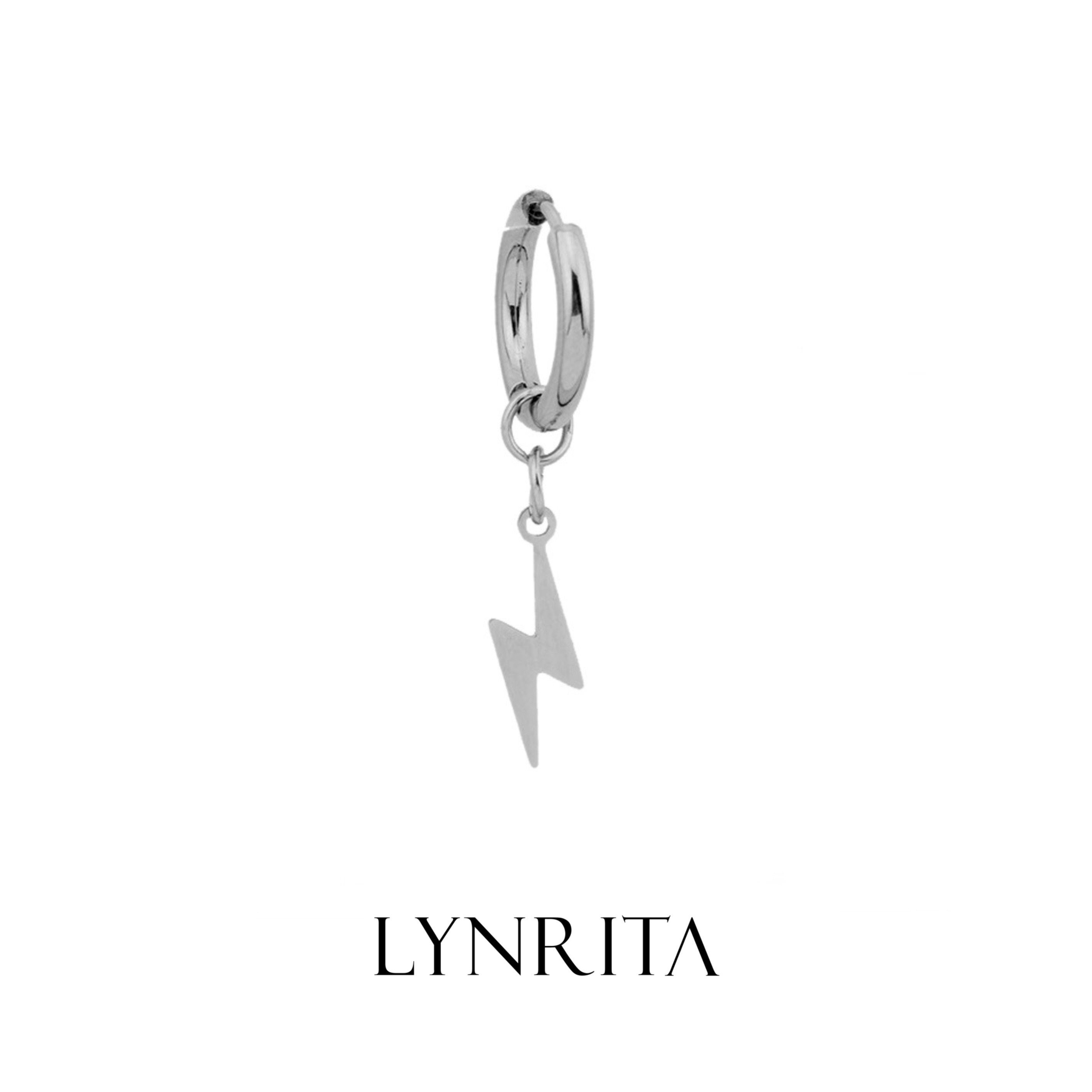 LYNRITA THUNDER EARRING SILVER