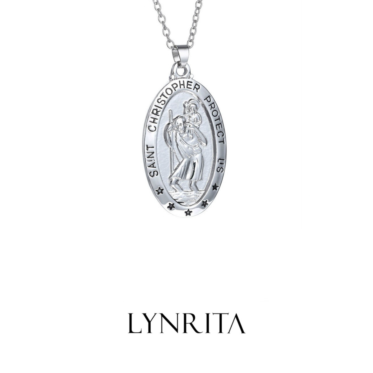 LYNRITA SAIN CHRIST NECKLACE SILVER