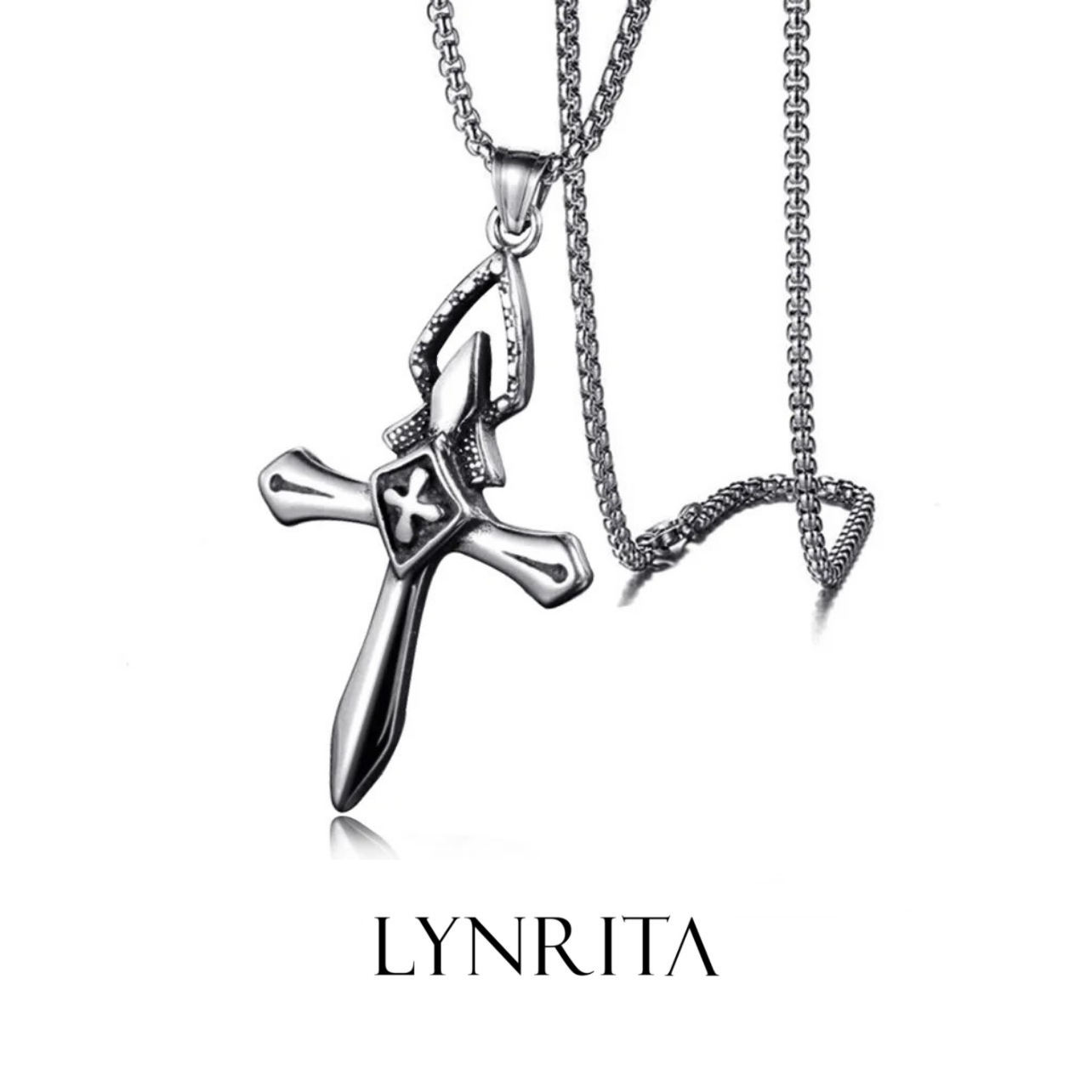 LYNRITA KNIGHT CHRIST NECKLACE