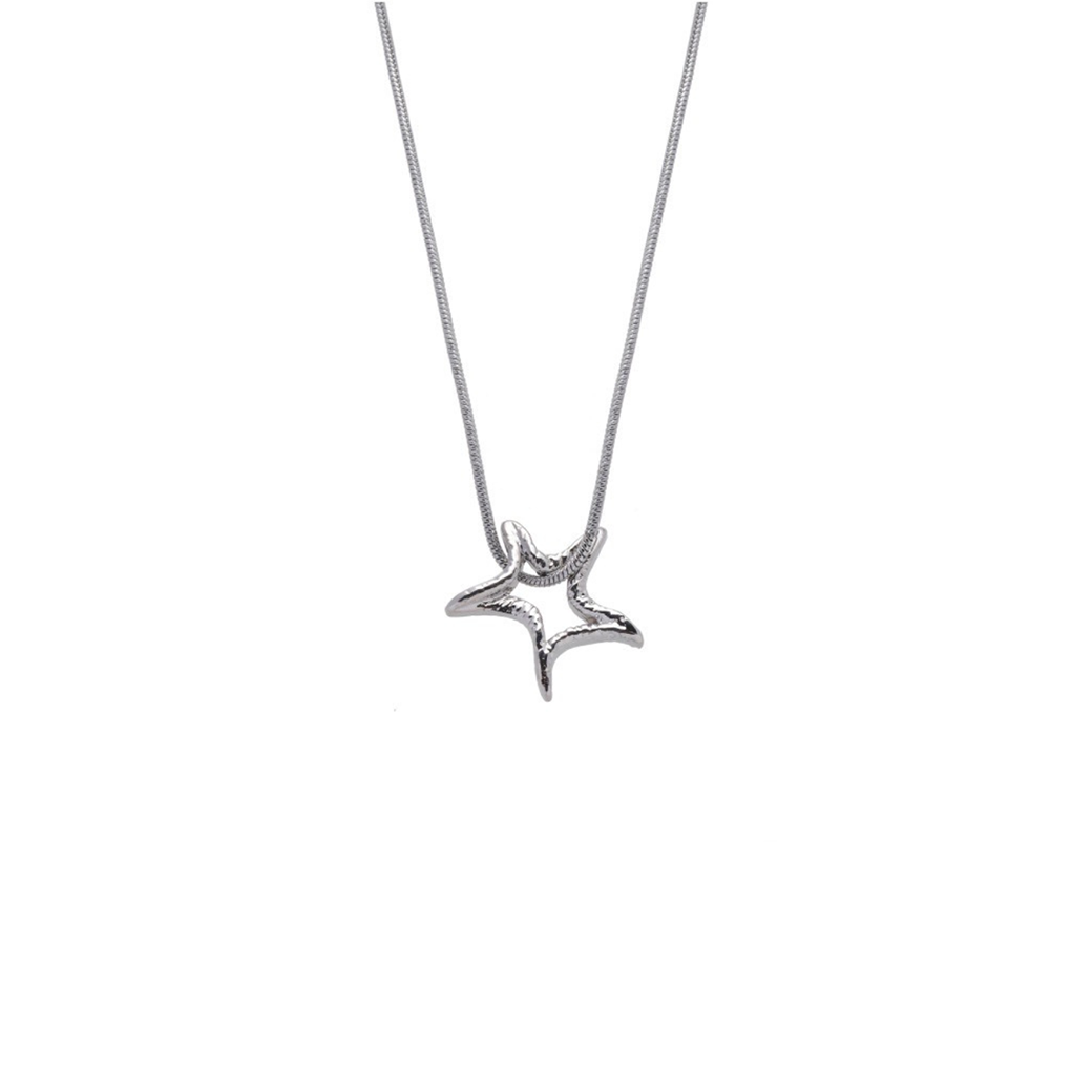 LYNRITA WISHING SATR NECKLACE SILVER