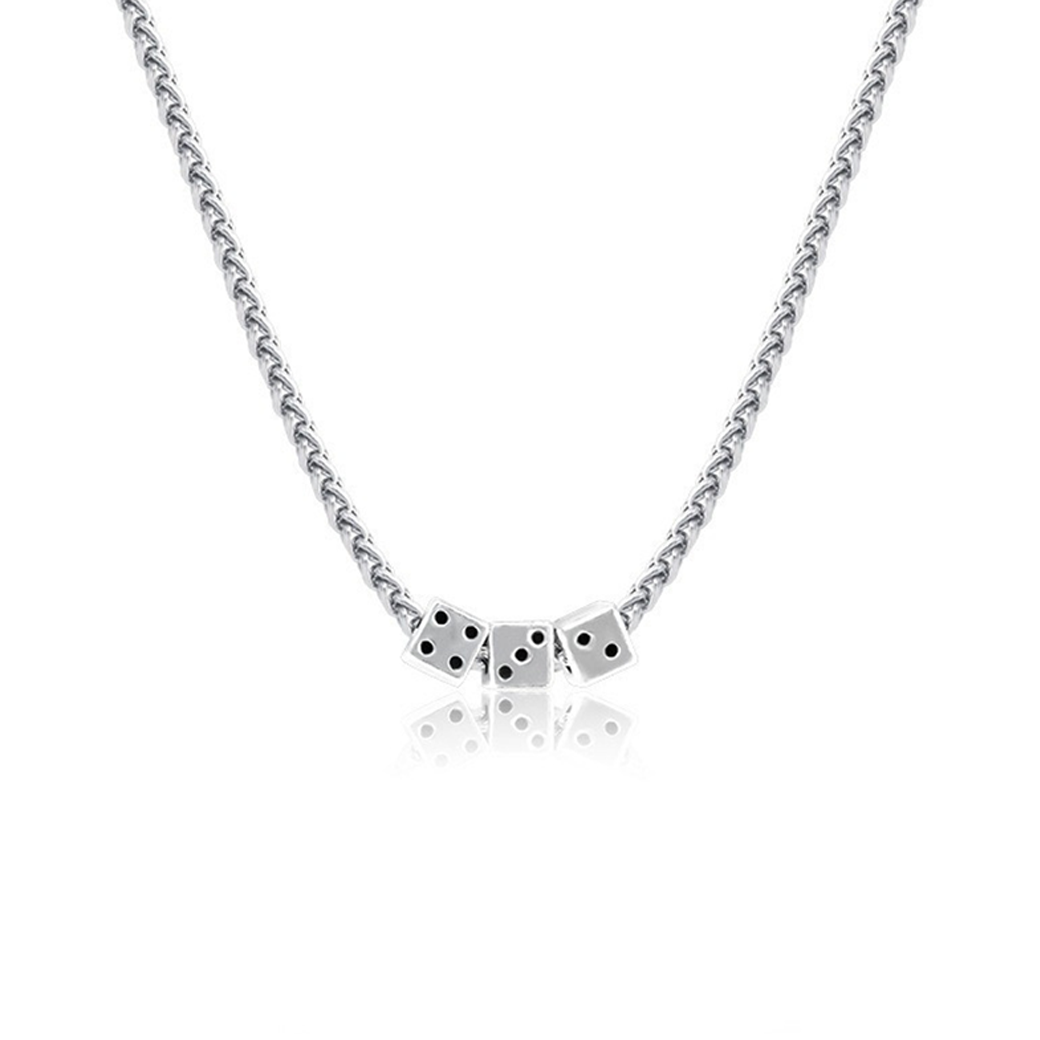 LYNRITA DICE IT NECKLACE SILVER