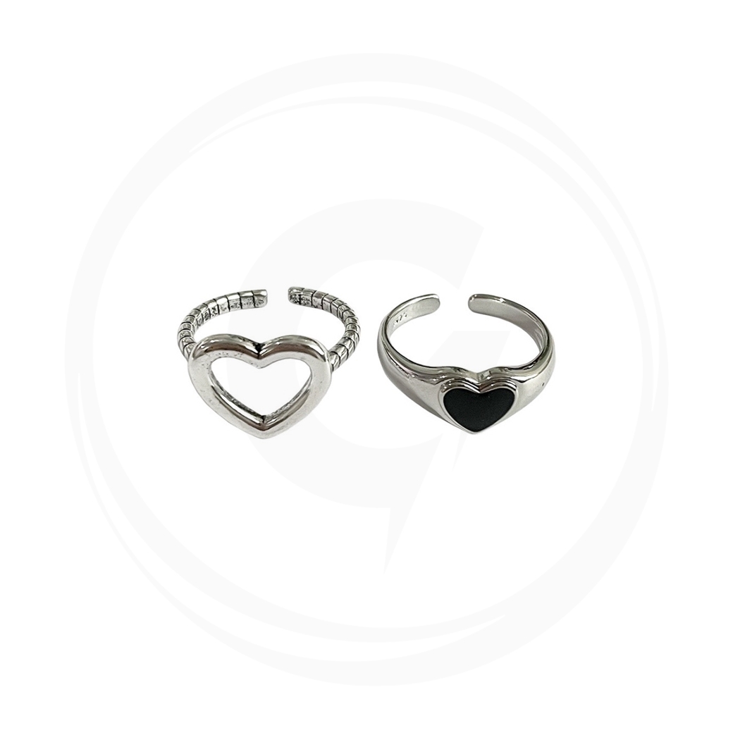 LYNRITA COUPLE RING SILVER