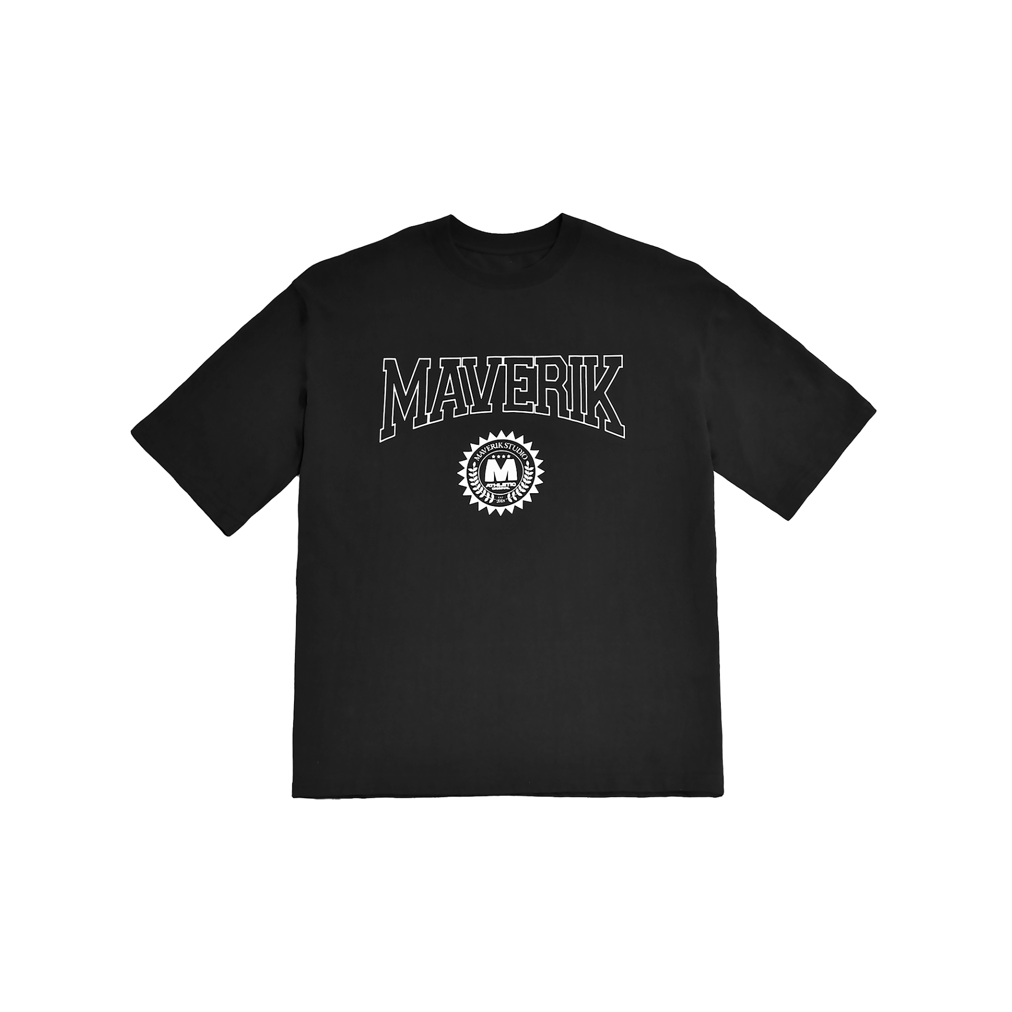 MAVERIK MVR LOGO OVERSIZED T-SHIRT BLACK