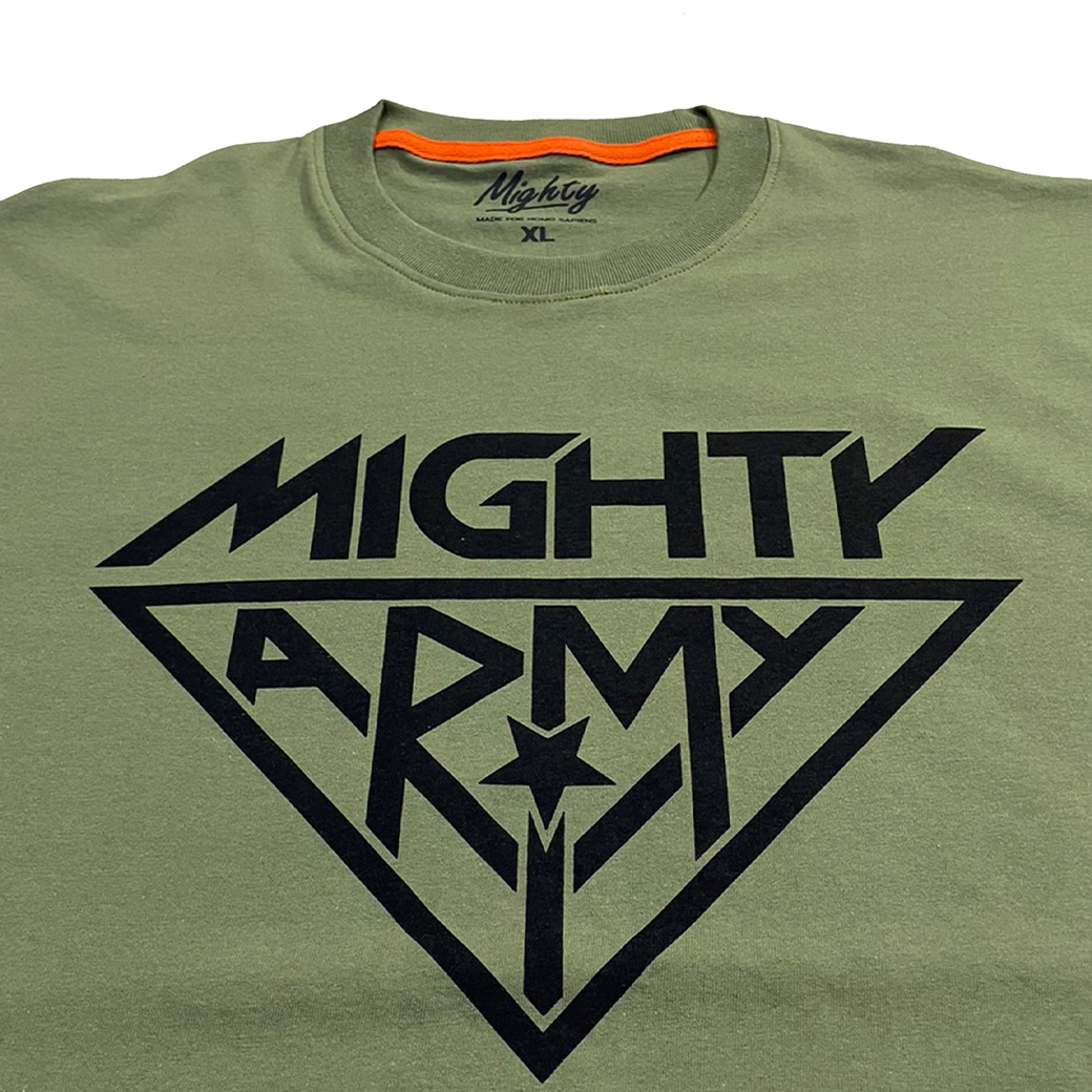 MIGHTY ARMY T-SHIRT GREEN