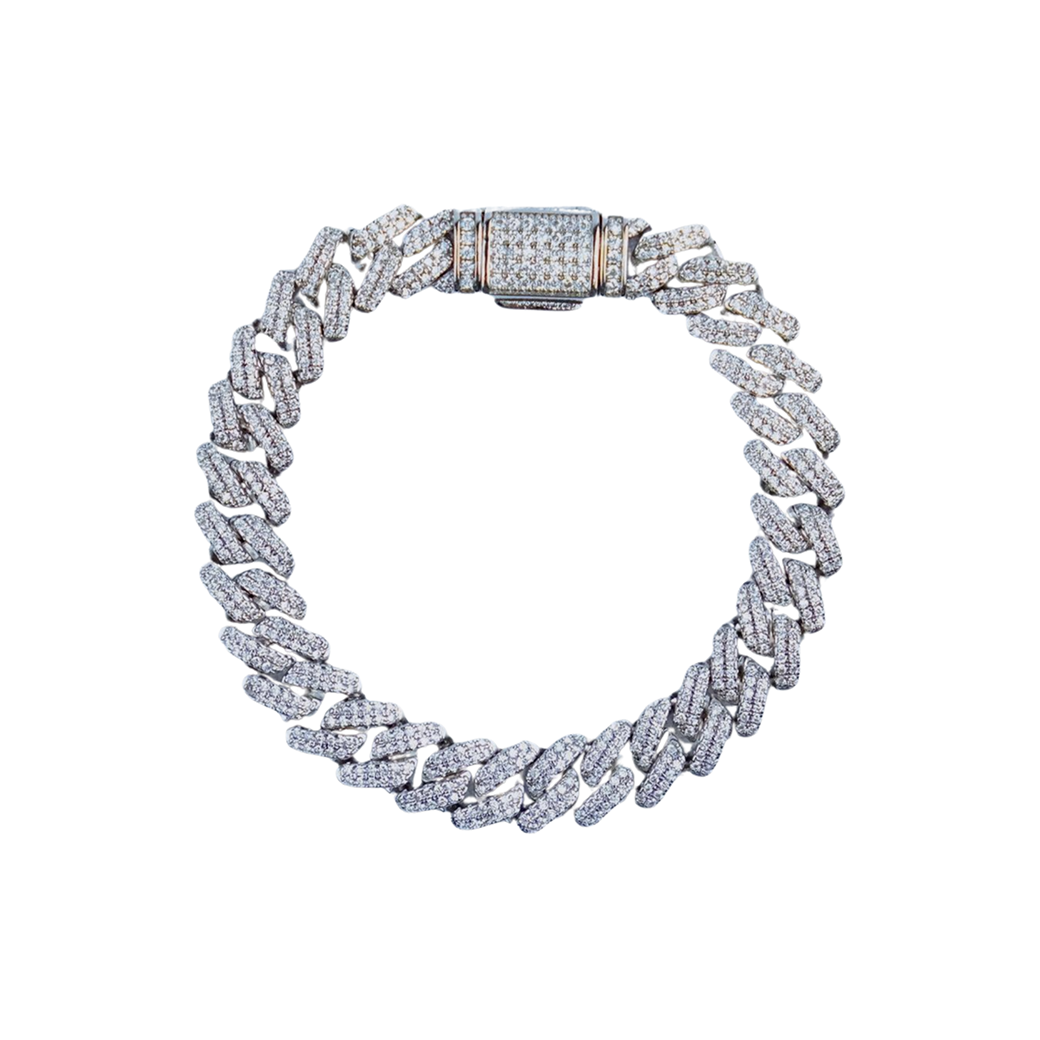 MR_GOLDss CUBAN 10MM BRACELET SILVER