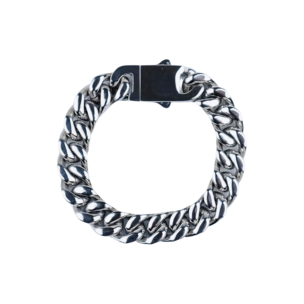 MR_GOLDss CUBAN 12MM BRACELET SILVER
