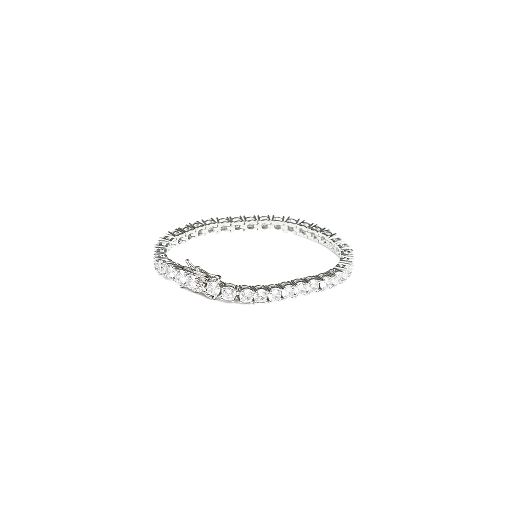 MR_GOLDss TENNIS 4MM BRACELET SILVER