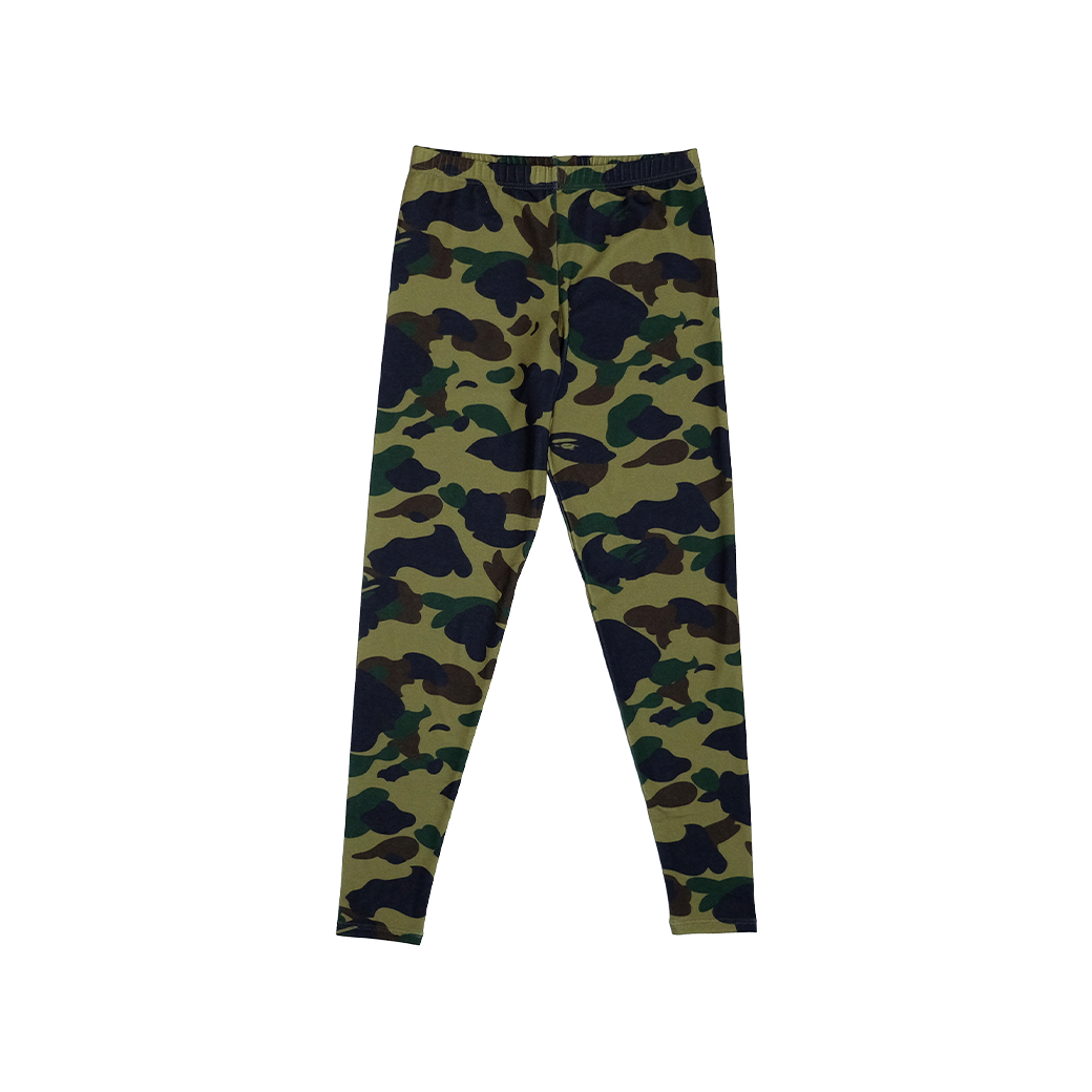A BATHING APE 1ST CAMO LEGGINGS GREEN