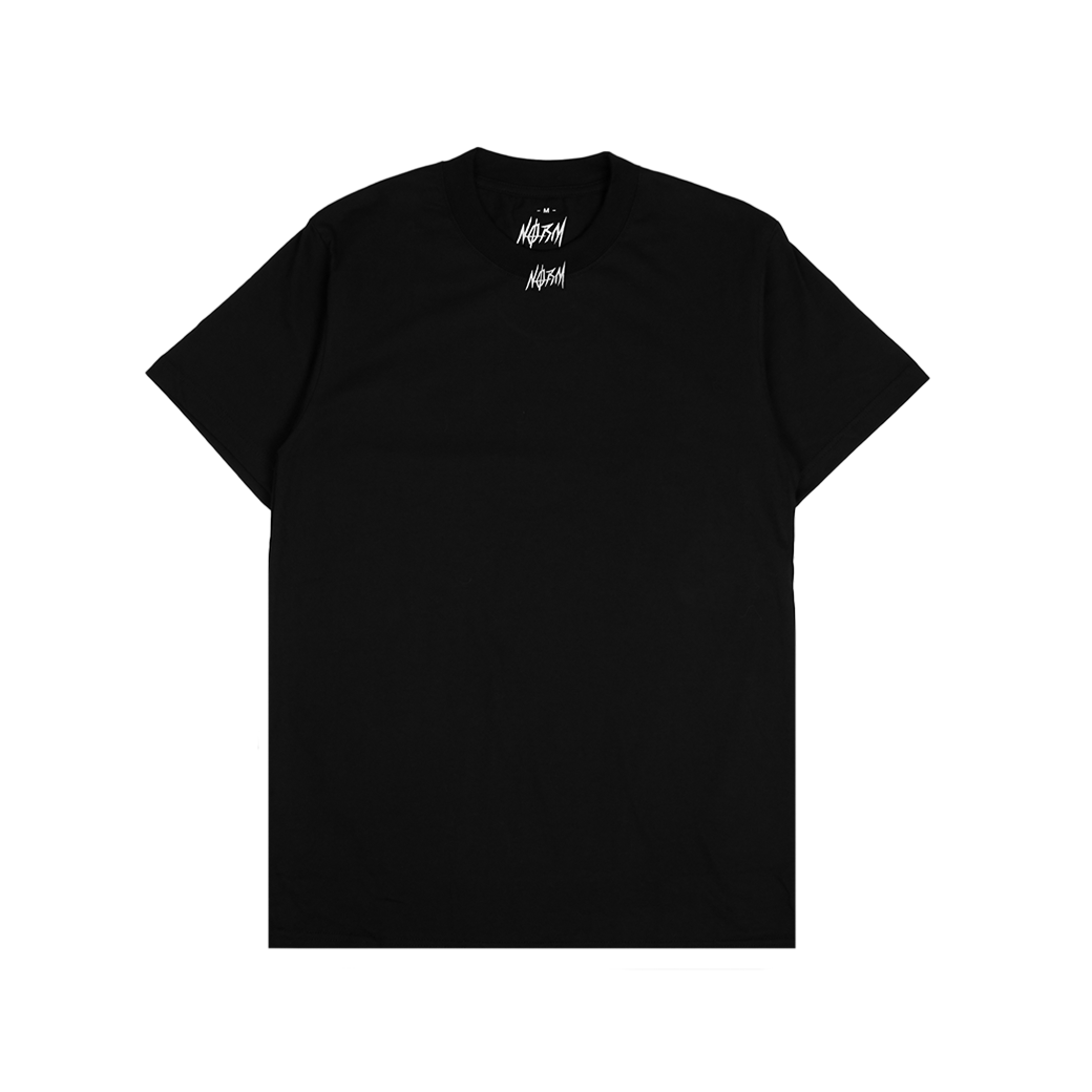 NORM EMBROIDERED LOGO T-SHIRT BLACK