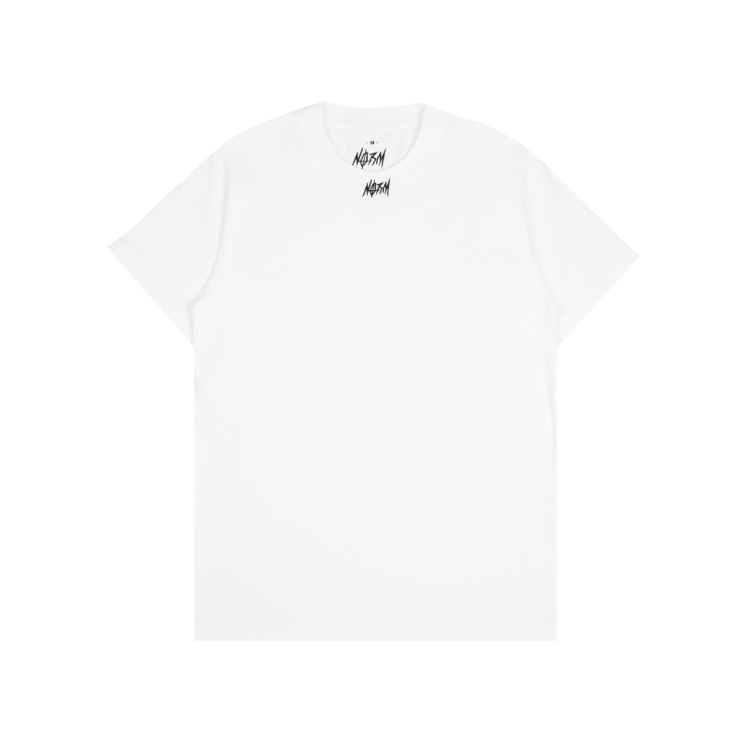 NORM EMBROIDERED LOGO T-SHIRT WHITE