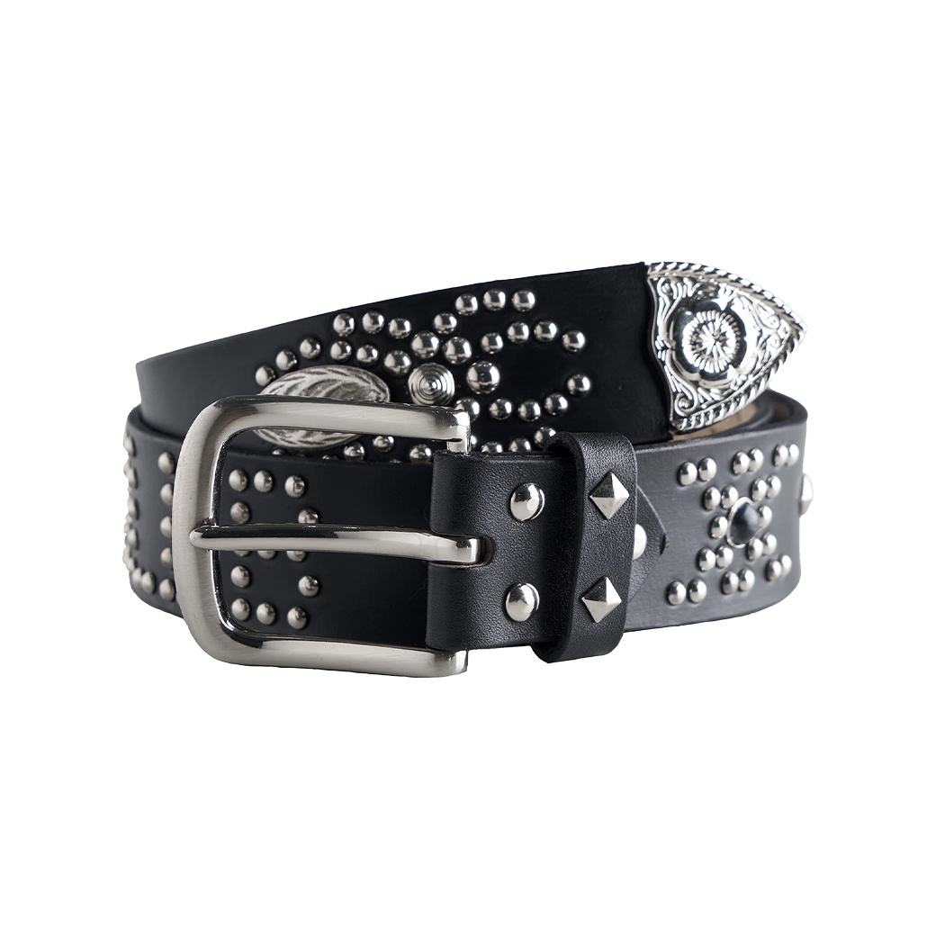 NWL.BKK OOTB 09 NWL CLUB LEATHER BELT BLACK