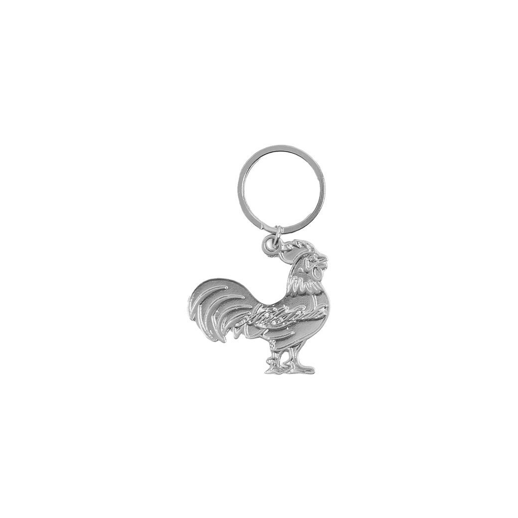 NWL.BKK METAL CHICKEN KEYCHAIN SILVER
