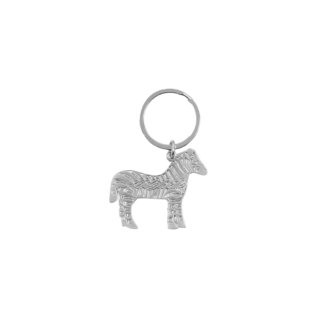 NWL.BKK METAL ZEBRA KEYCHAIN SILVER
