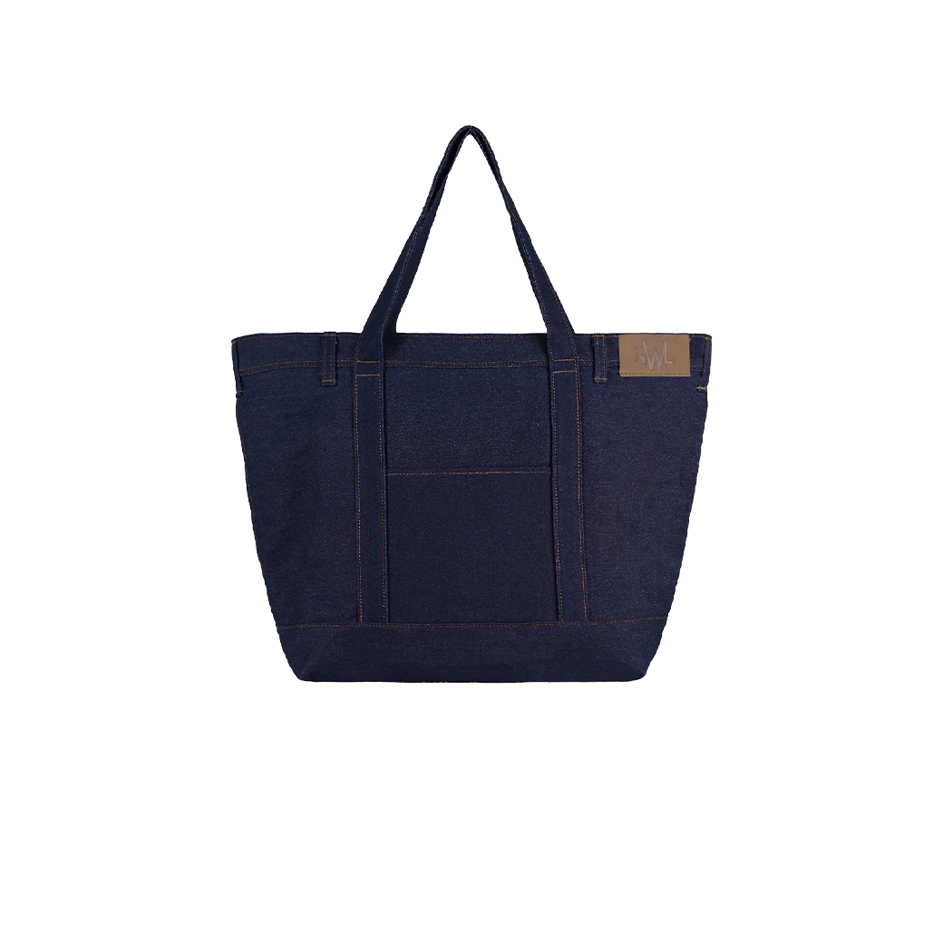 NWL.BKK RAW DENIM VER.2 TOTE BAG BLUE