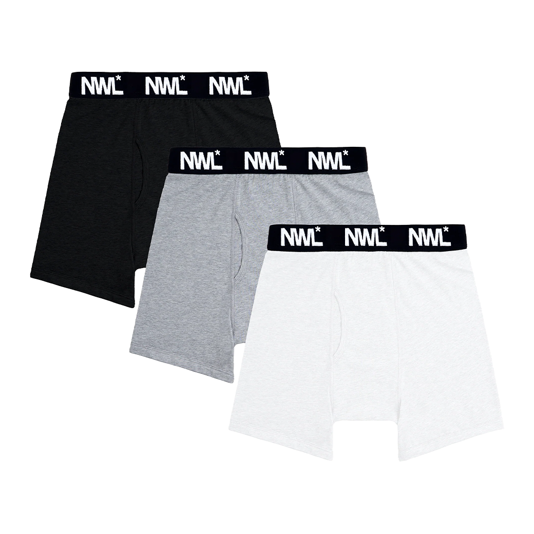 NWL.BKK 07 BOXER WHITE/GREY/BLACK
