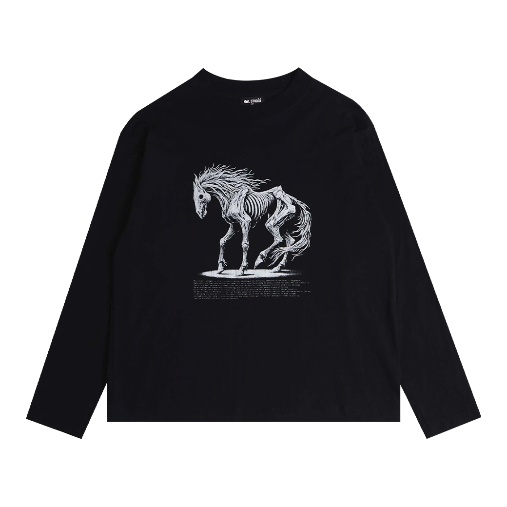 NWL.BKK NIGHTMARE 05 LONG SLEEVE T-SHIRT BLACK