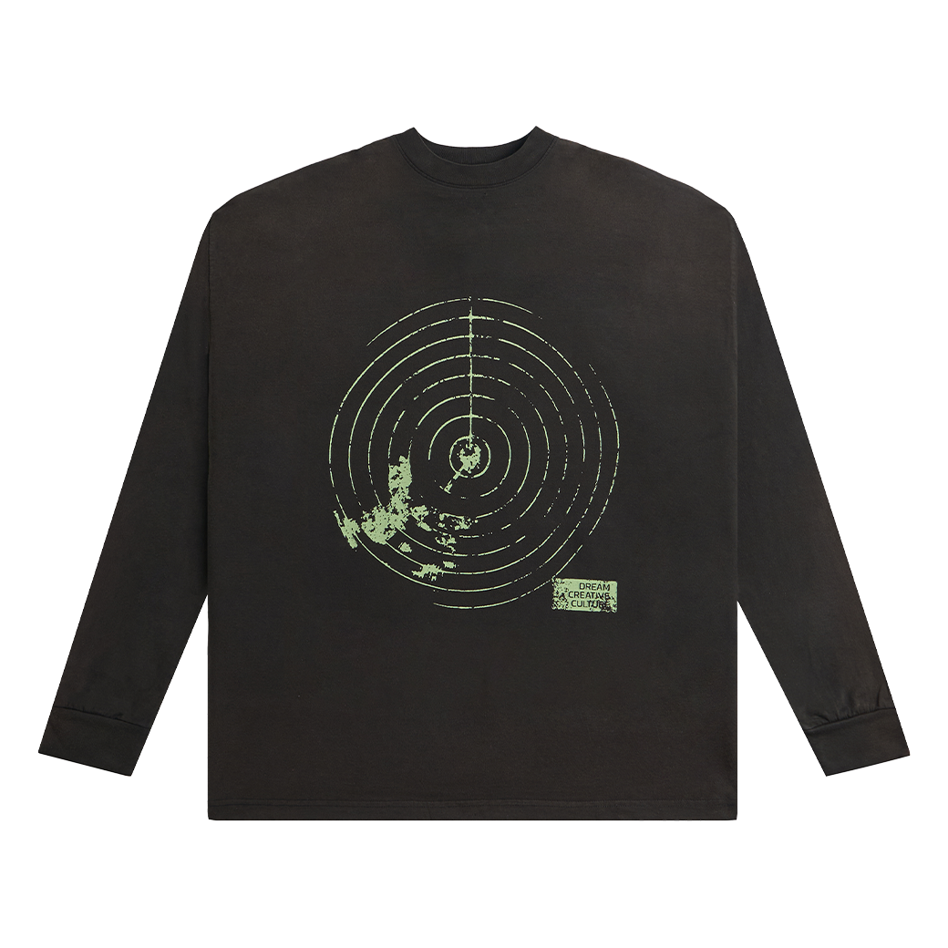 NWL.BKK X CURATORS CTRL RADAR LONG SLEEVE T-SHIRT BROWN