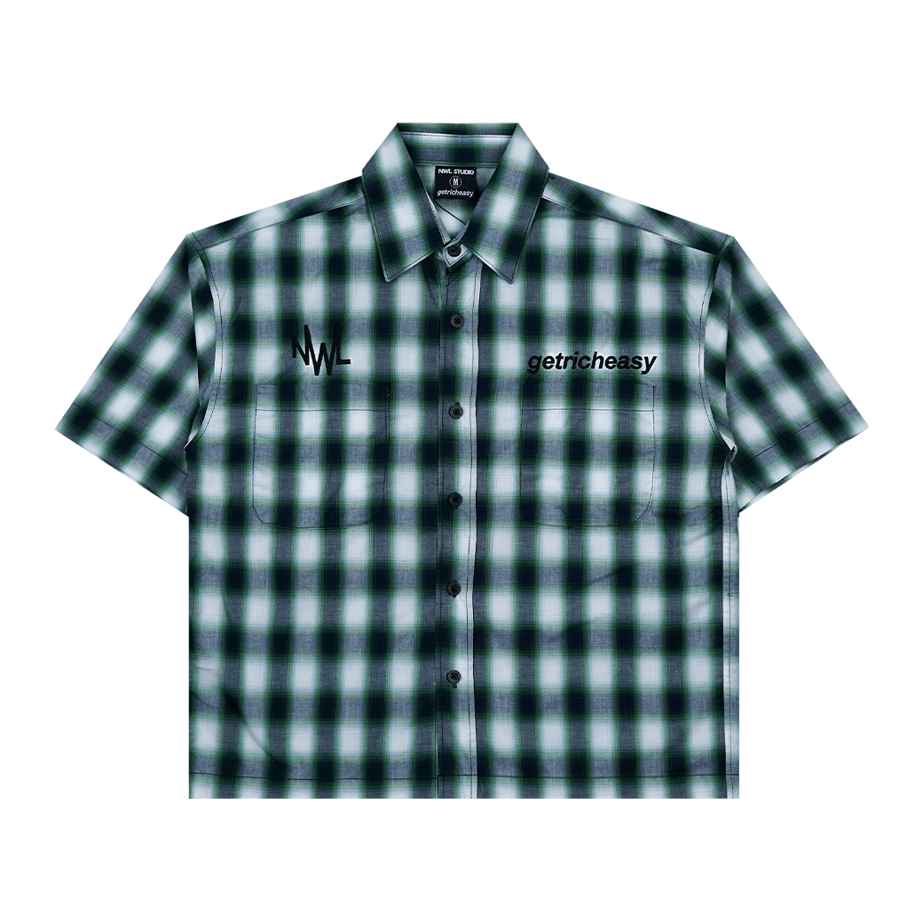 NWL.BKK X GETRICHEASY 02 BOXY SHIRT GREEN