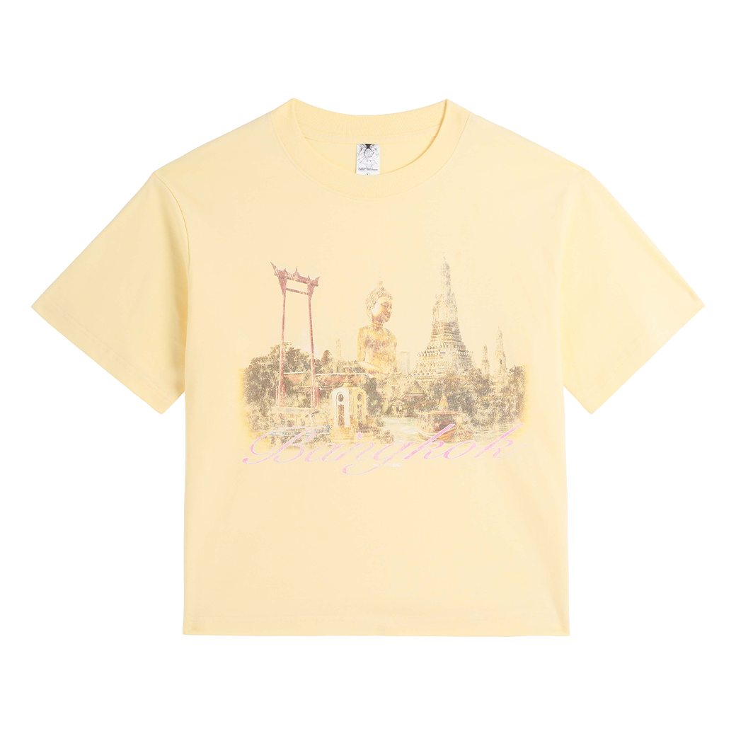 NWL.BKK 44TEES 35 BOXY T-SHIRT YELLOW