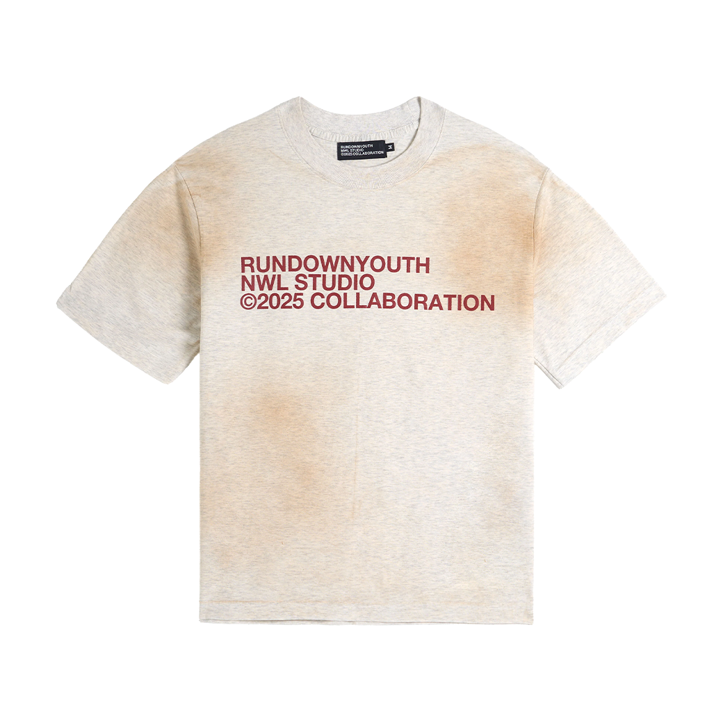 NWL.BKK MUD WASH BOXY T-SHIRT GREY