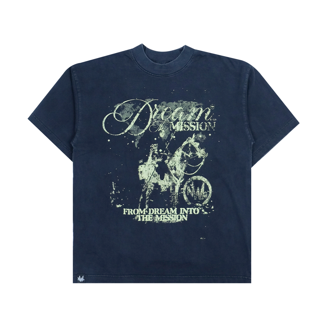 NWL.BKK NIGHT VISION BOXY T-SHIRT FADED BLACK