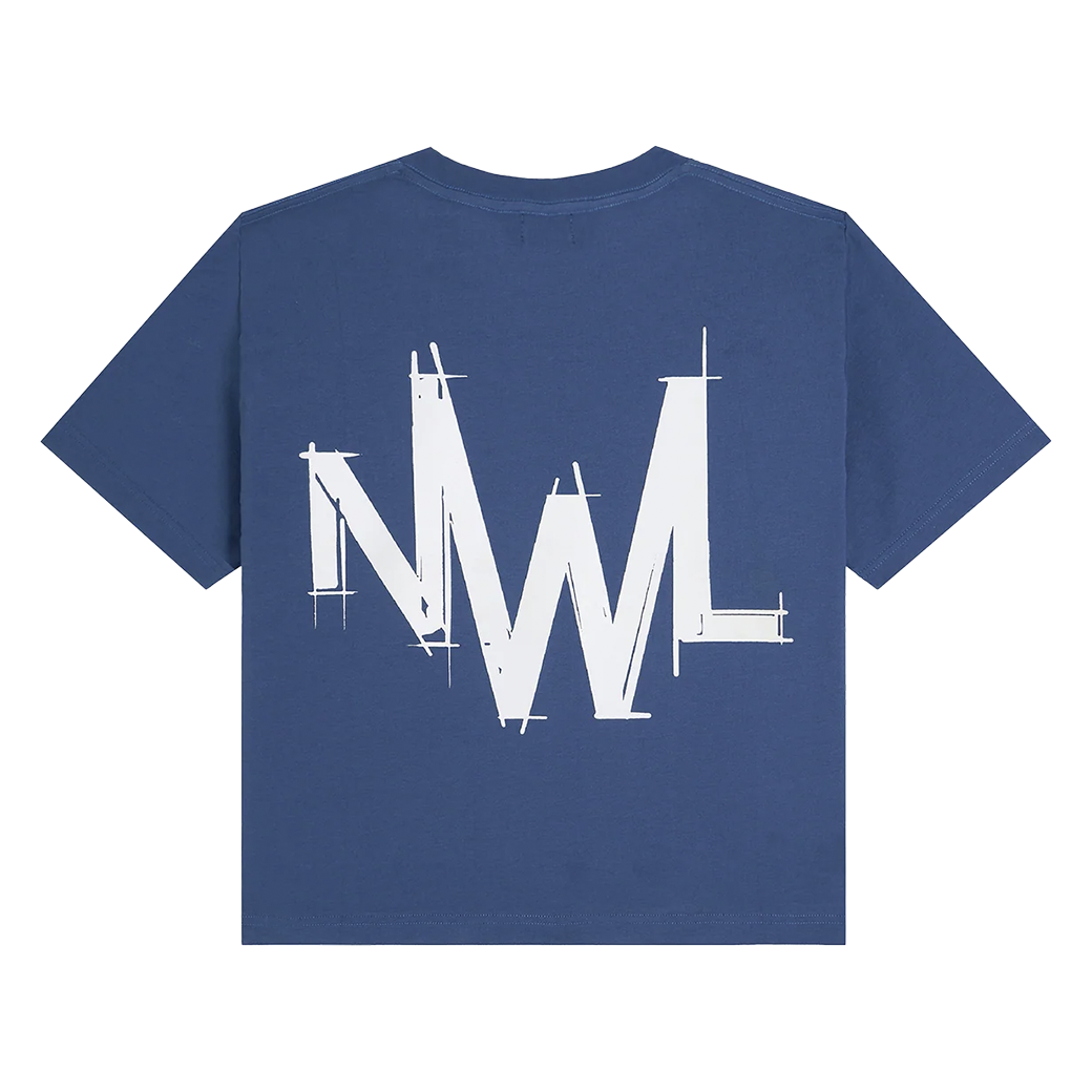NWL.BKK STONEWEAR2026 BOXY T-SHIRT BLUE