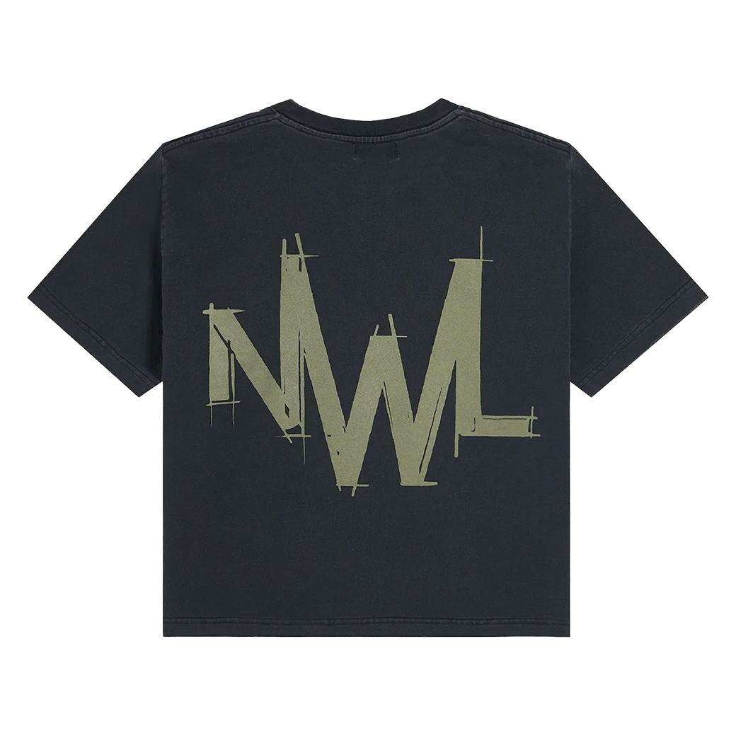 NWL.BKK STONEWEAR2026 BOXY T-SHIRT FADE BLACK