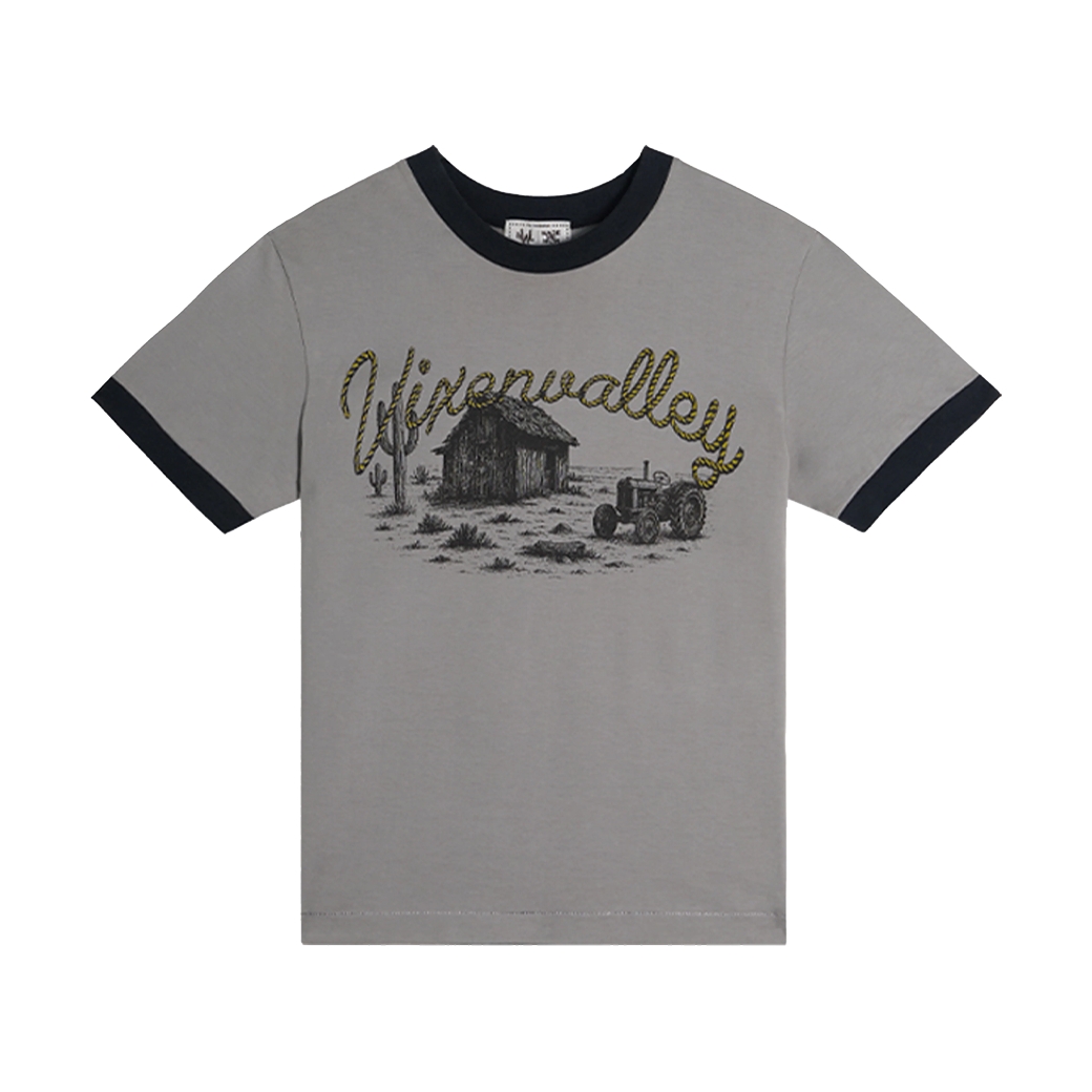 NWL.BKK VIXEN RINGER T-SHIRT VINTAGE GREY