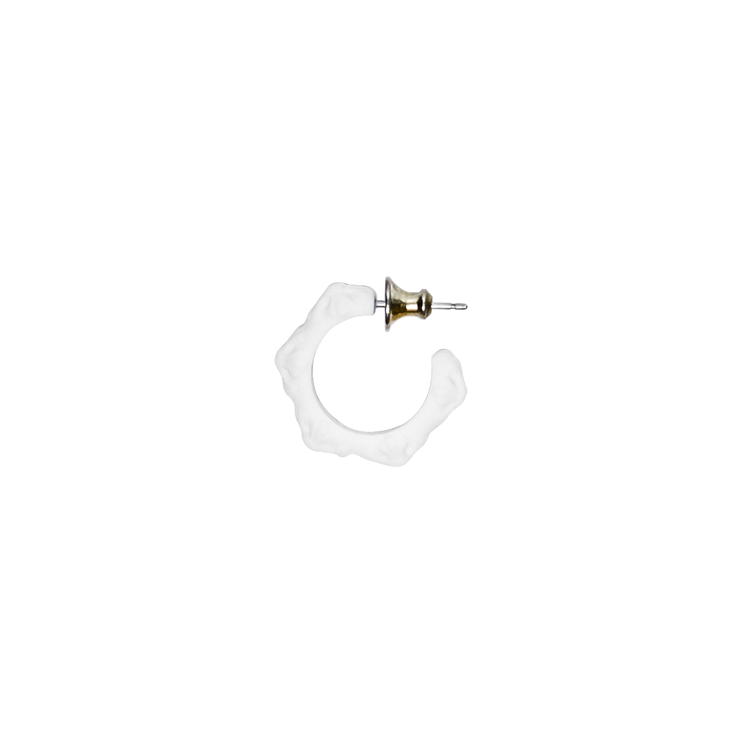 CHROME HEARTS SBT SILICONE EARRING WHITE