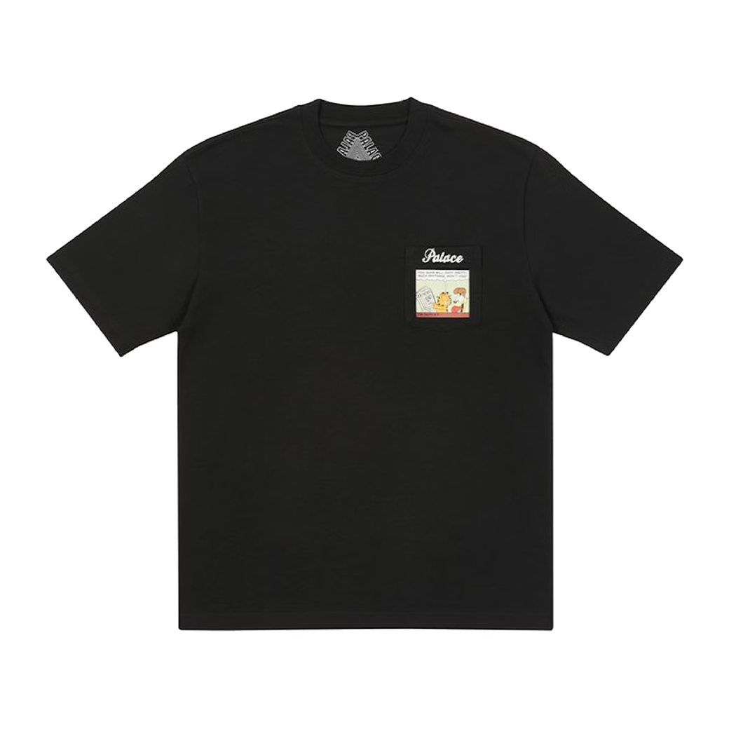 PALACE GARFIELD POCKET T-SHIRT BLACK