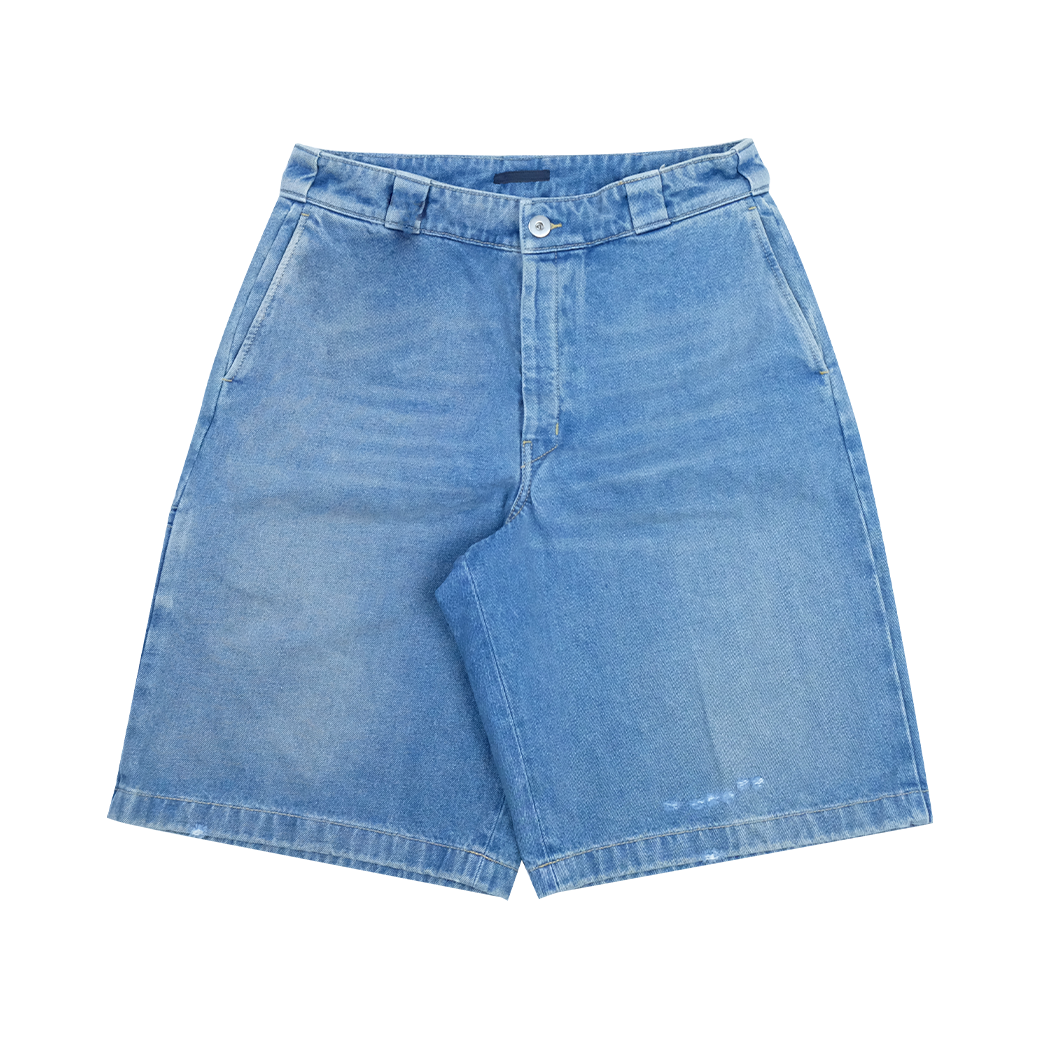 PRADA BERMUDA DENIM SHORTS BLUE