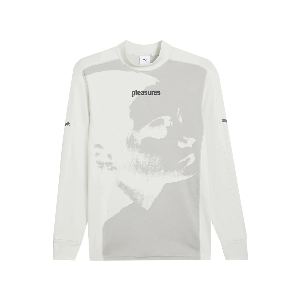 PUMA X PLEASURES BASE LAYER COLOR LONG SLEEVE T-SHIRT WHITE