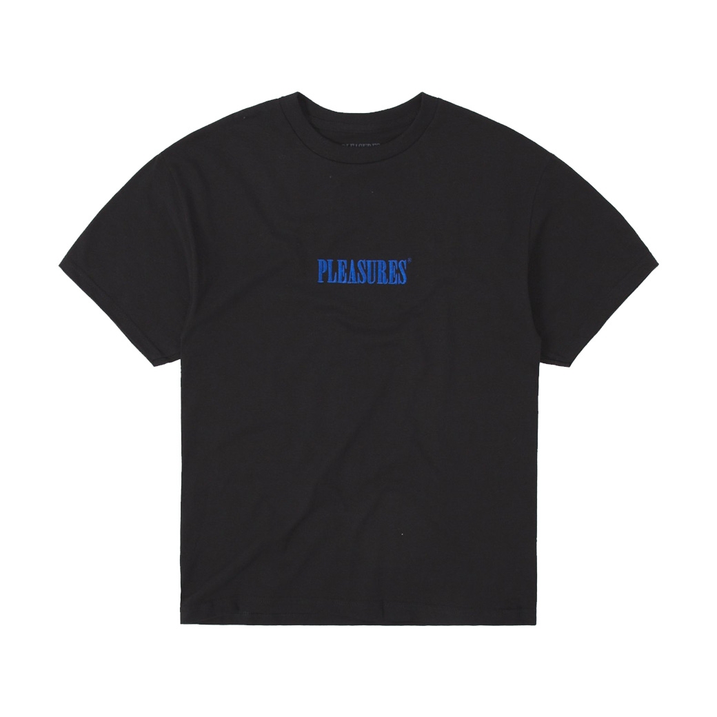 PLEASURES CORE EMBROIDERED T-SHIRT BLACK