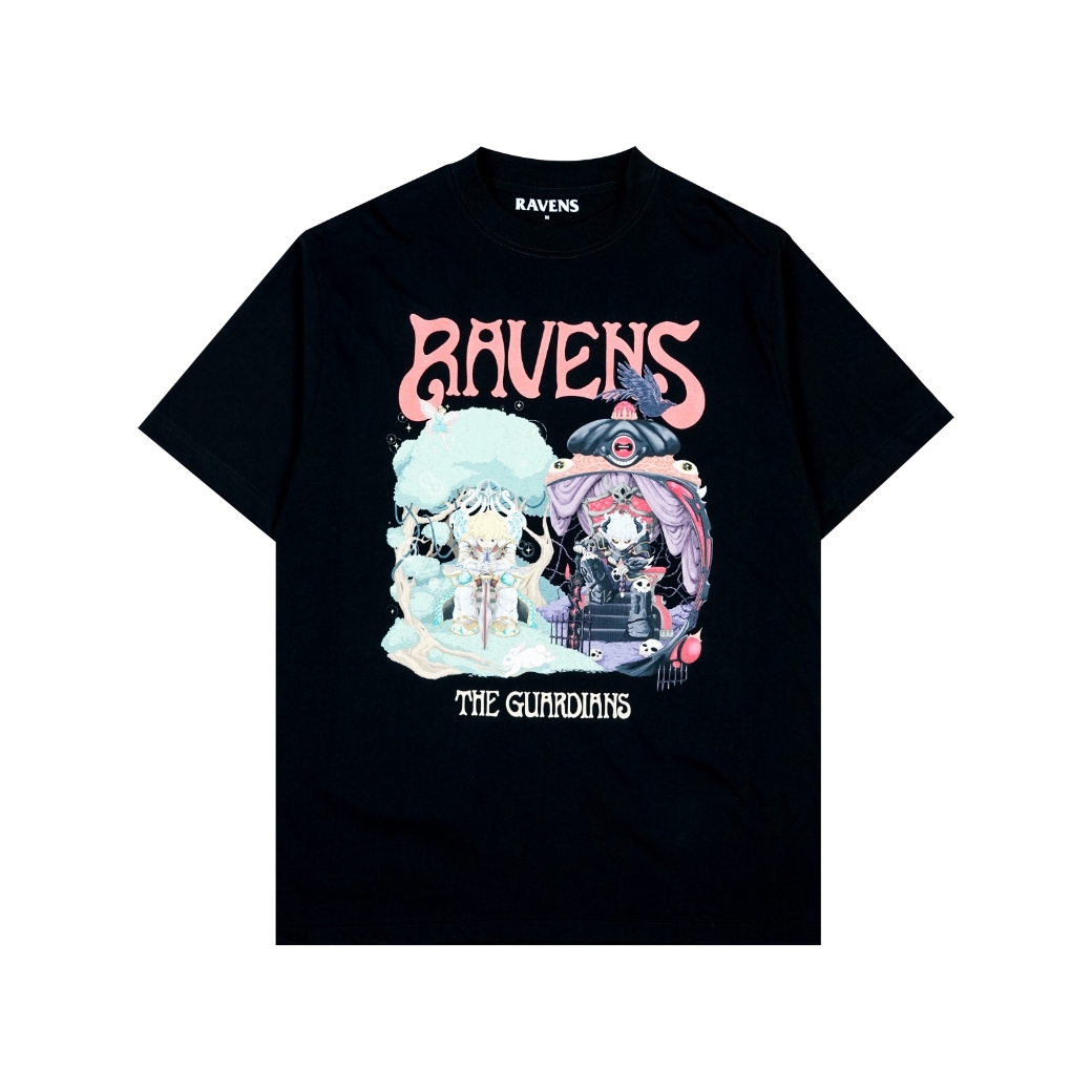 RAVENS.CXX THE GUARDIANS T-SHIRT BLACK