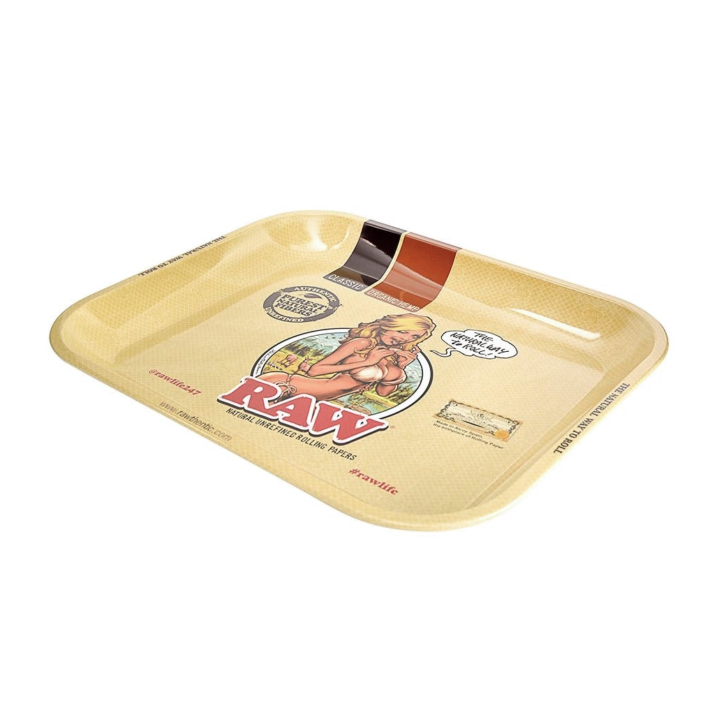 RAW ROLLING TRAY GIRL LARGE 34 X 27.5 CM
