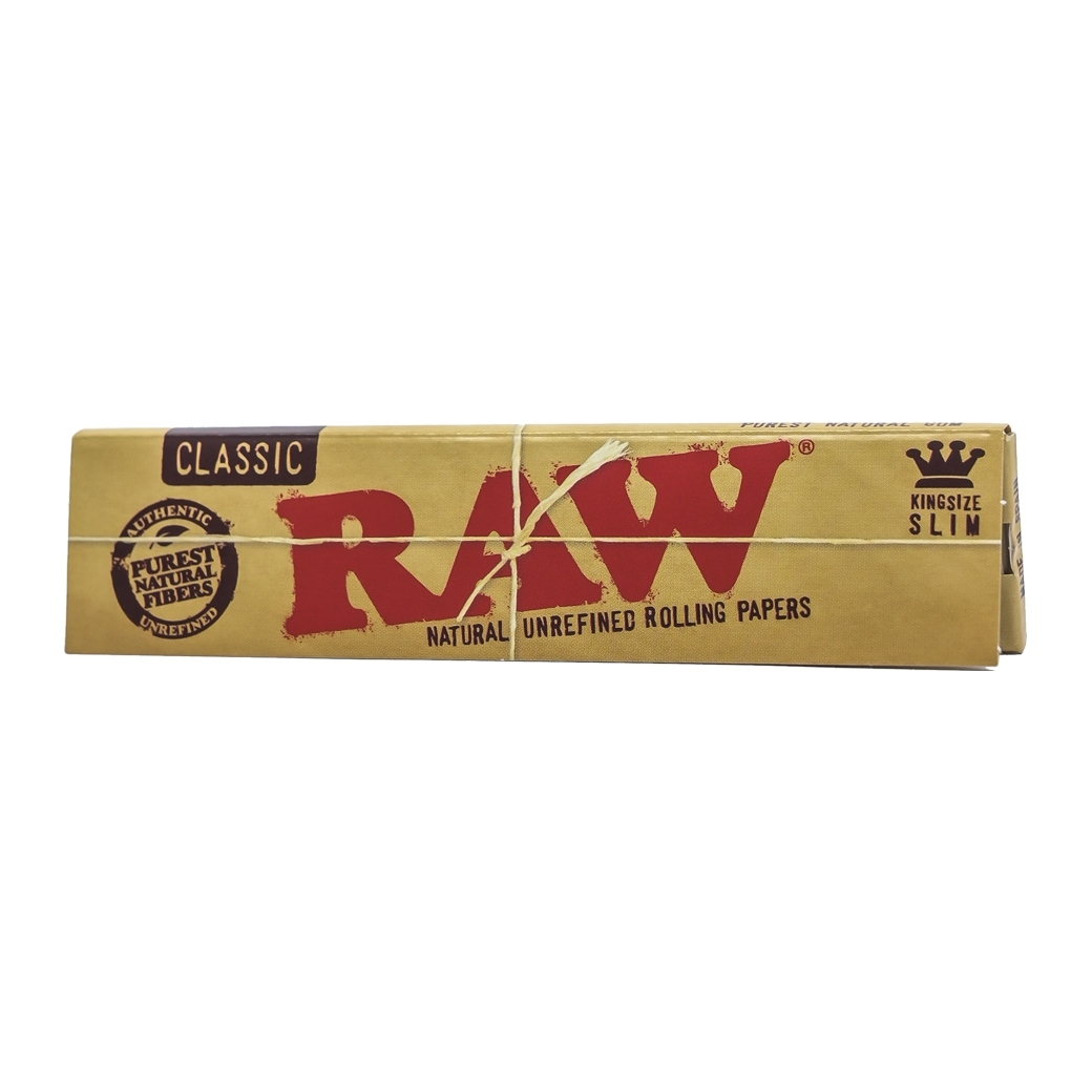 RAW CLASSIC NATURAL UNREFINED ROLLING PAPAERS KINGSIZE SLIM