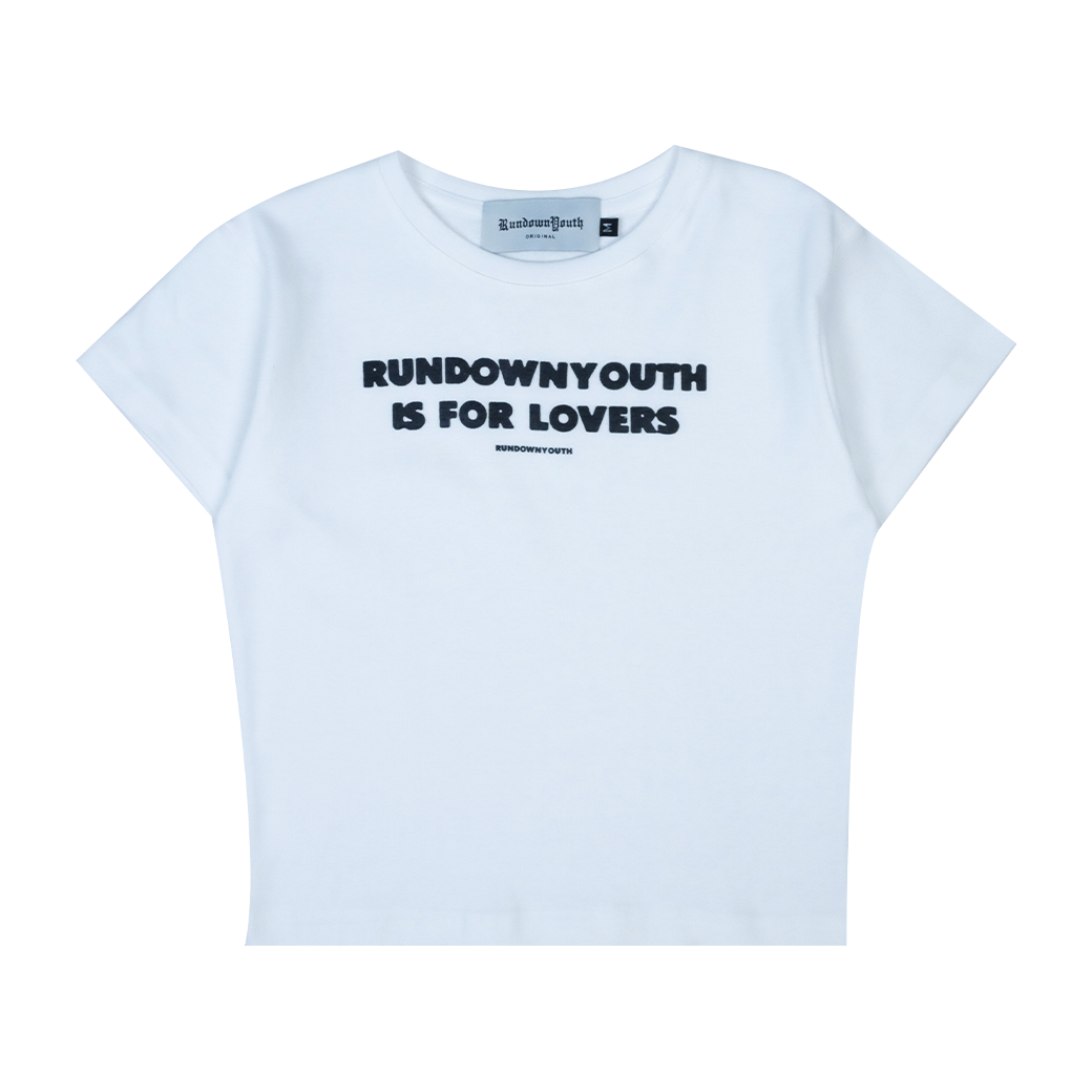 RUNDOWNYOUTH DARK MATTER 012 BABY T-SHIRT WHITE