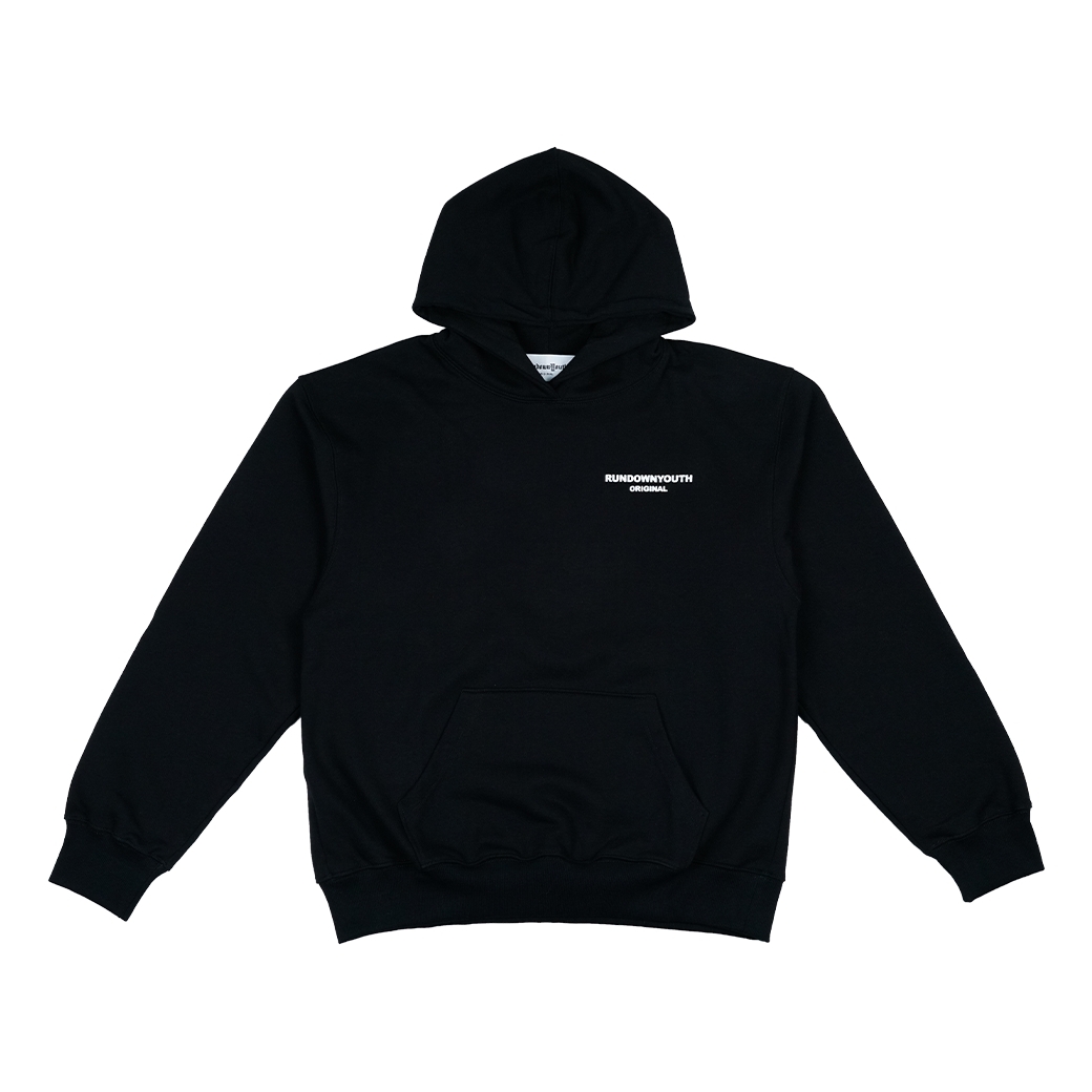 RUNDOWNYOUTH 07 HOODIE BLACK