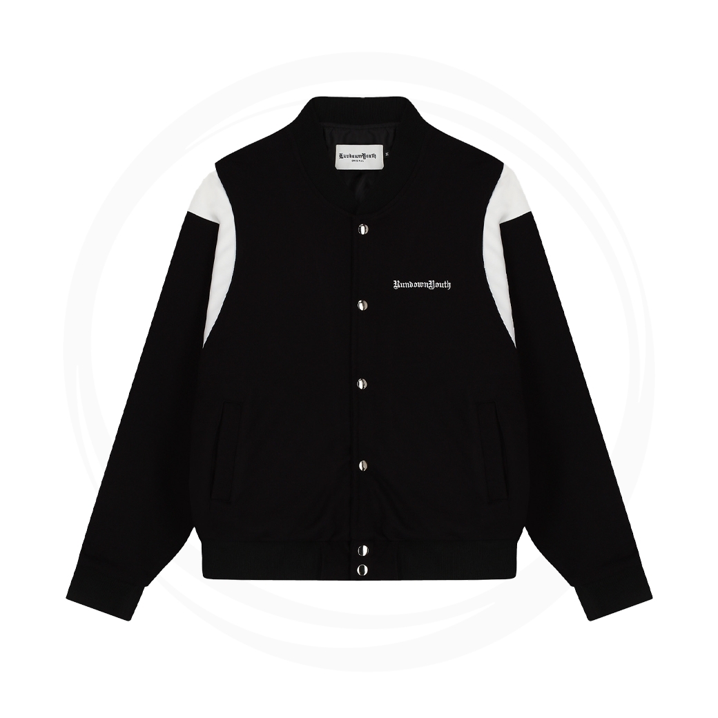 RUNDOWNYOUTH ESSENTIAL BOMBER JACKET BLACK