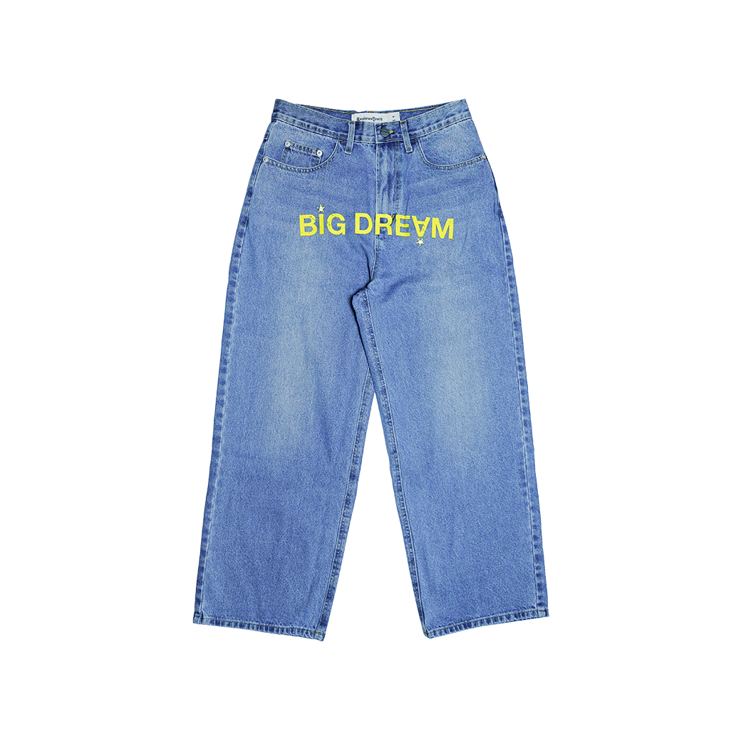 RUNDOWNYOUTH BIG DREAM RHINESTONE 08 JEANS BLUE