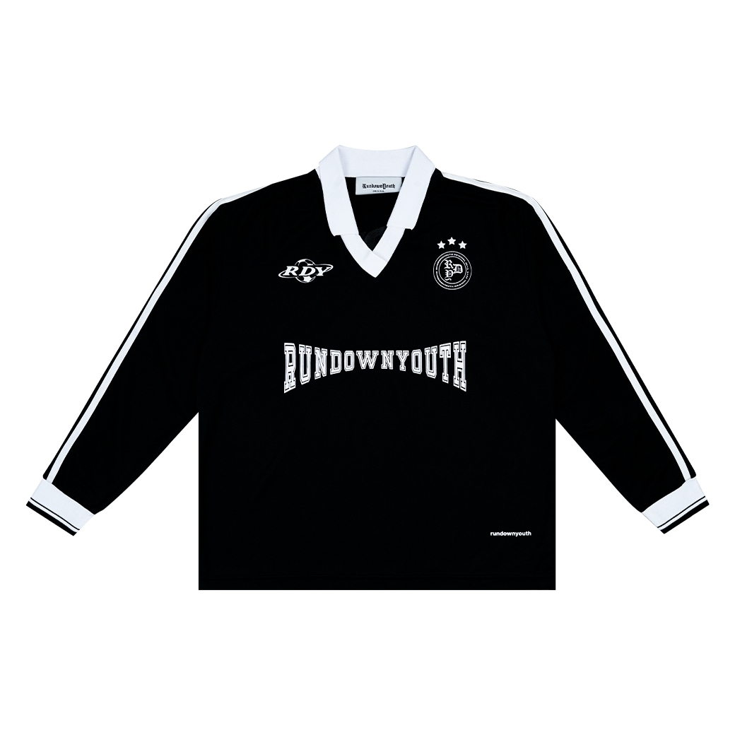 RUNDOWNYOUTH SOCCER 04 JERSEY L/S BLACK