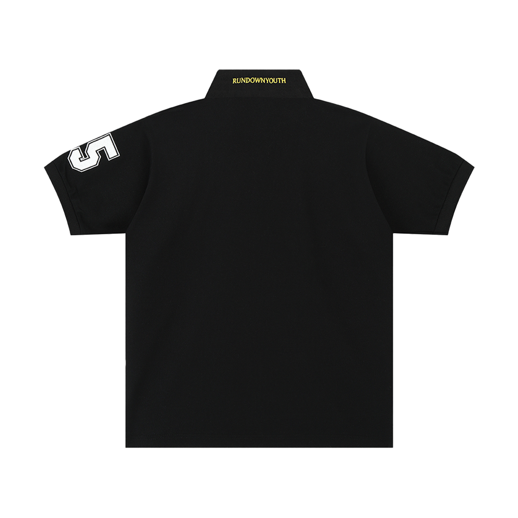 RUNDOWNYOUTH HIDDEN PLACE 03 POLO BLACK