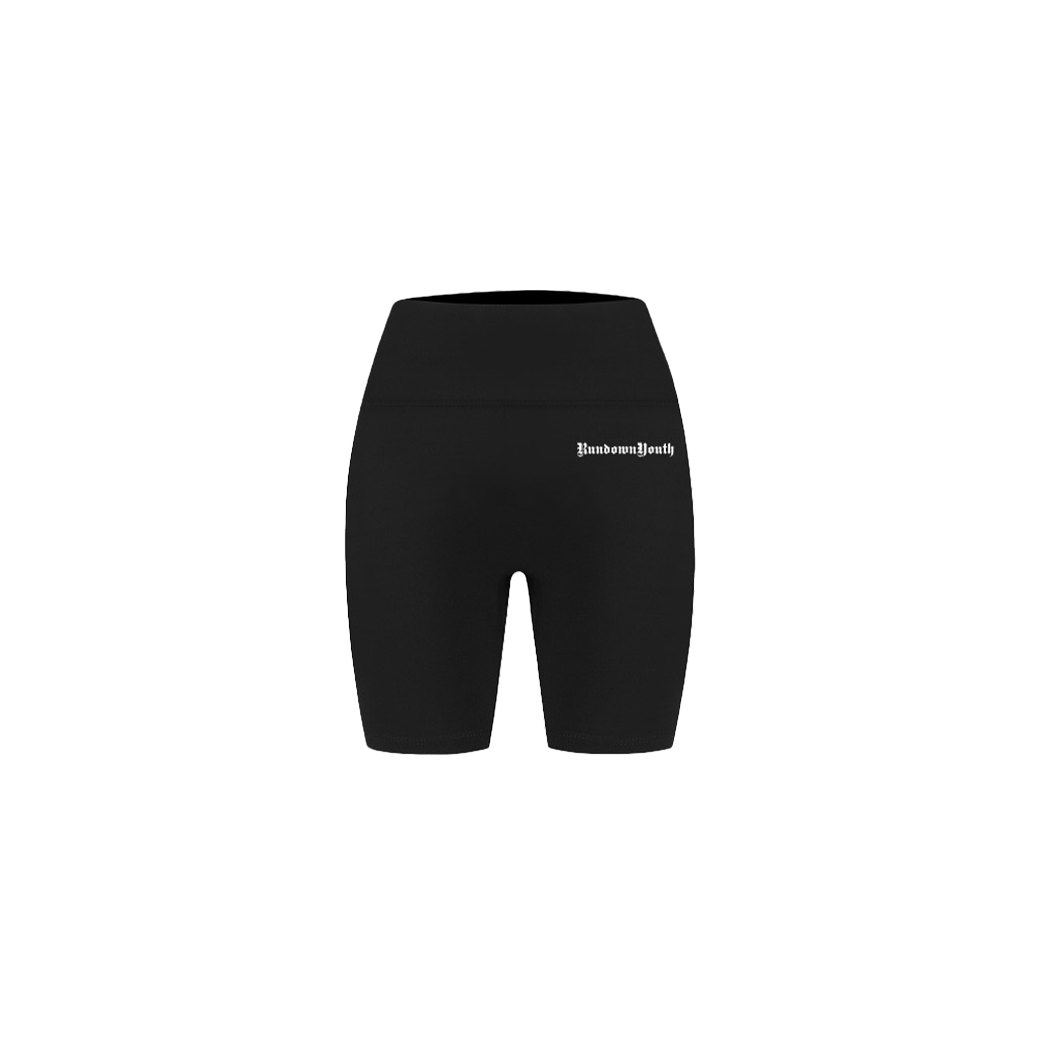 RUNDOWNYOUTH BIKER SHORTS BLACK