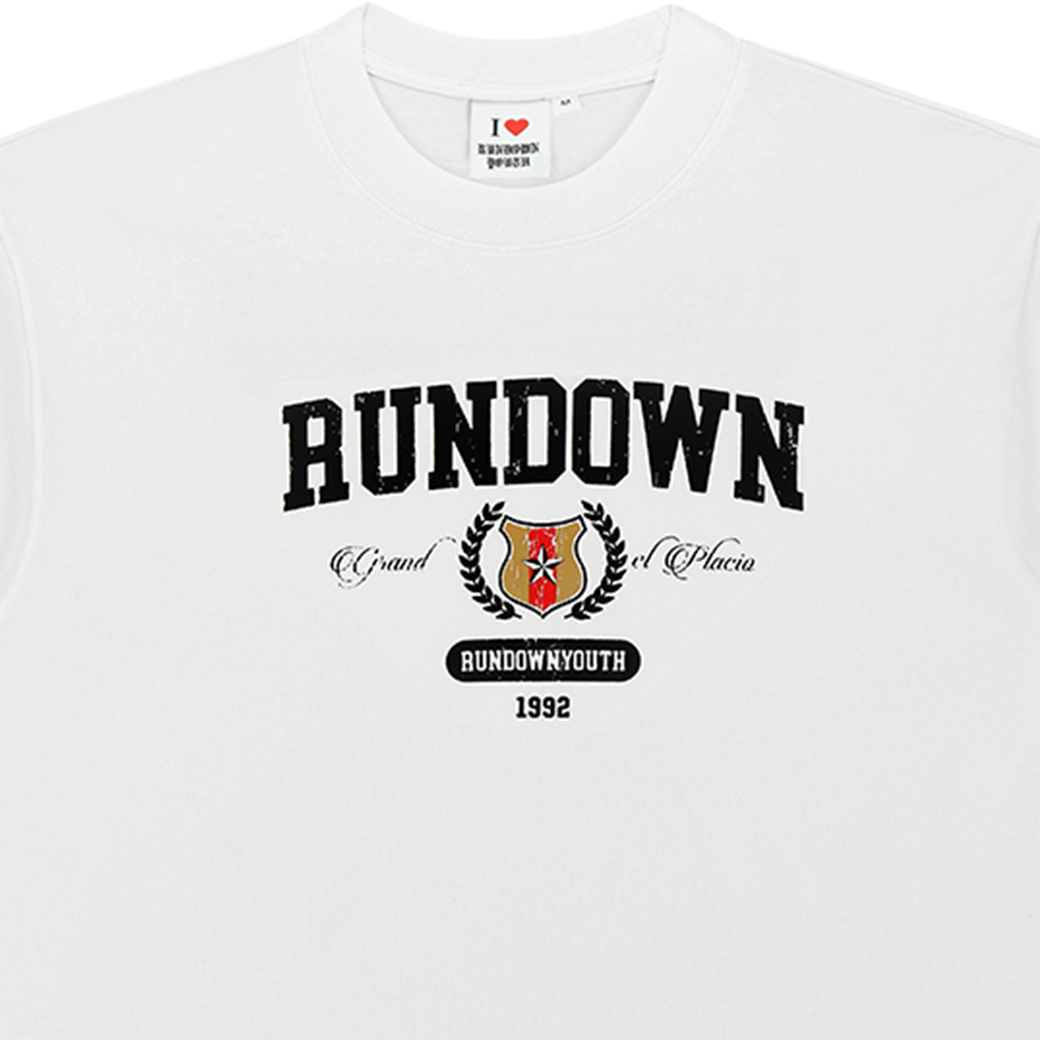 RUNDOWNYOUTH ATHLETE CLUB 059 T-SHIRT WHITE